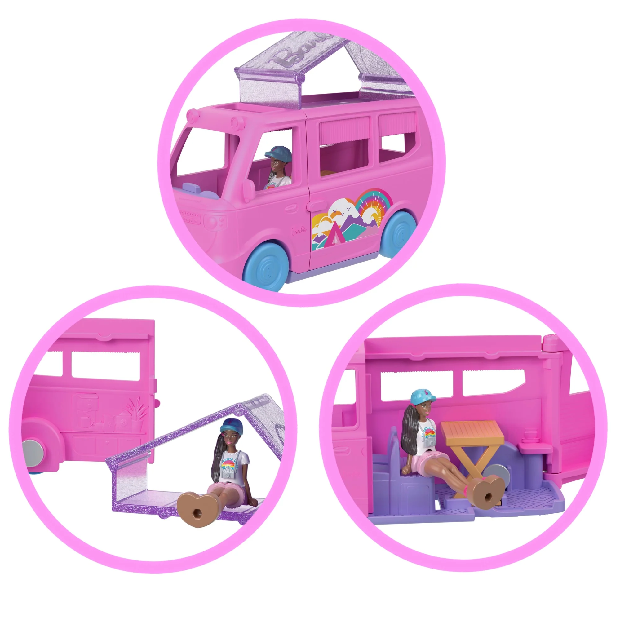 Barbie Mini BarbieLand Kamper Zestaw i mini lalka Zabawka 4+ - Image 3