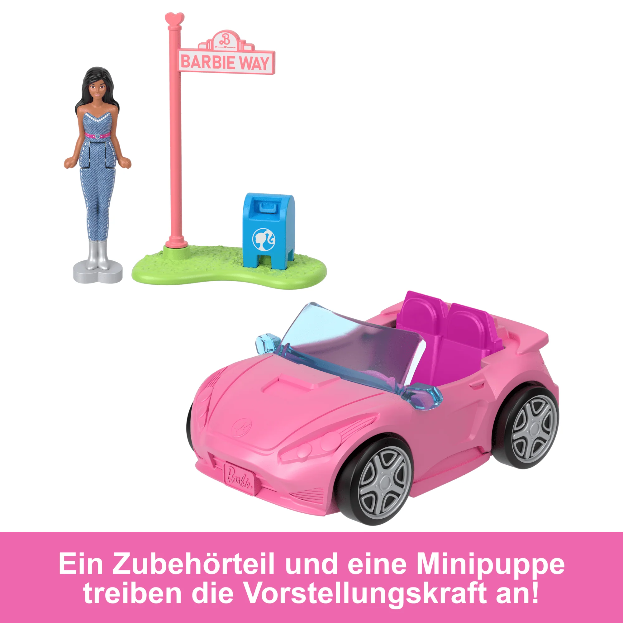 Barbie Mini Barbieland Puppe Und Cabrio - Image 5