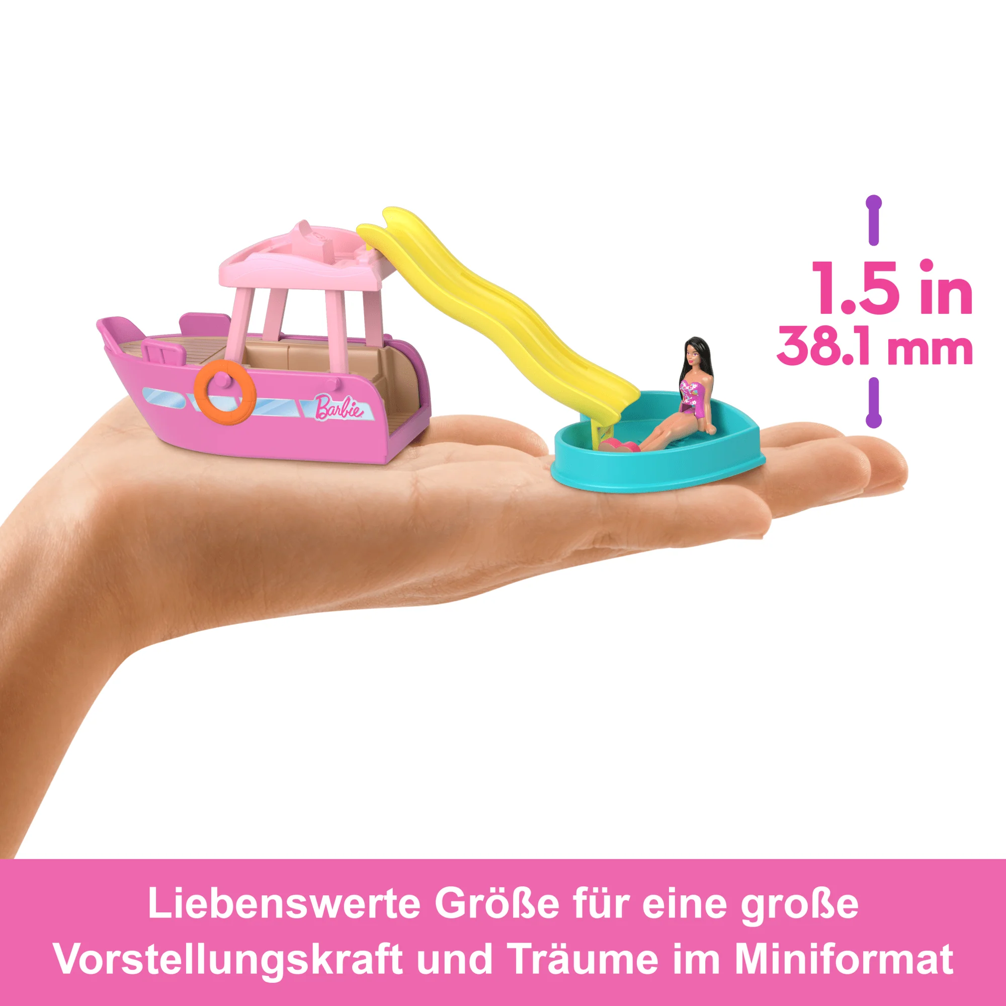 Barbie Mini BarbieLand Puppe und Traumboot - Image 4