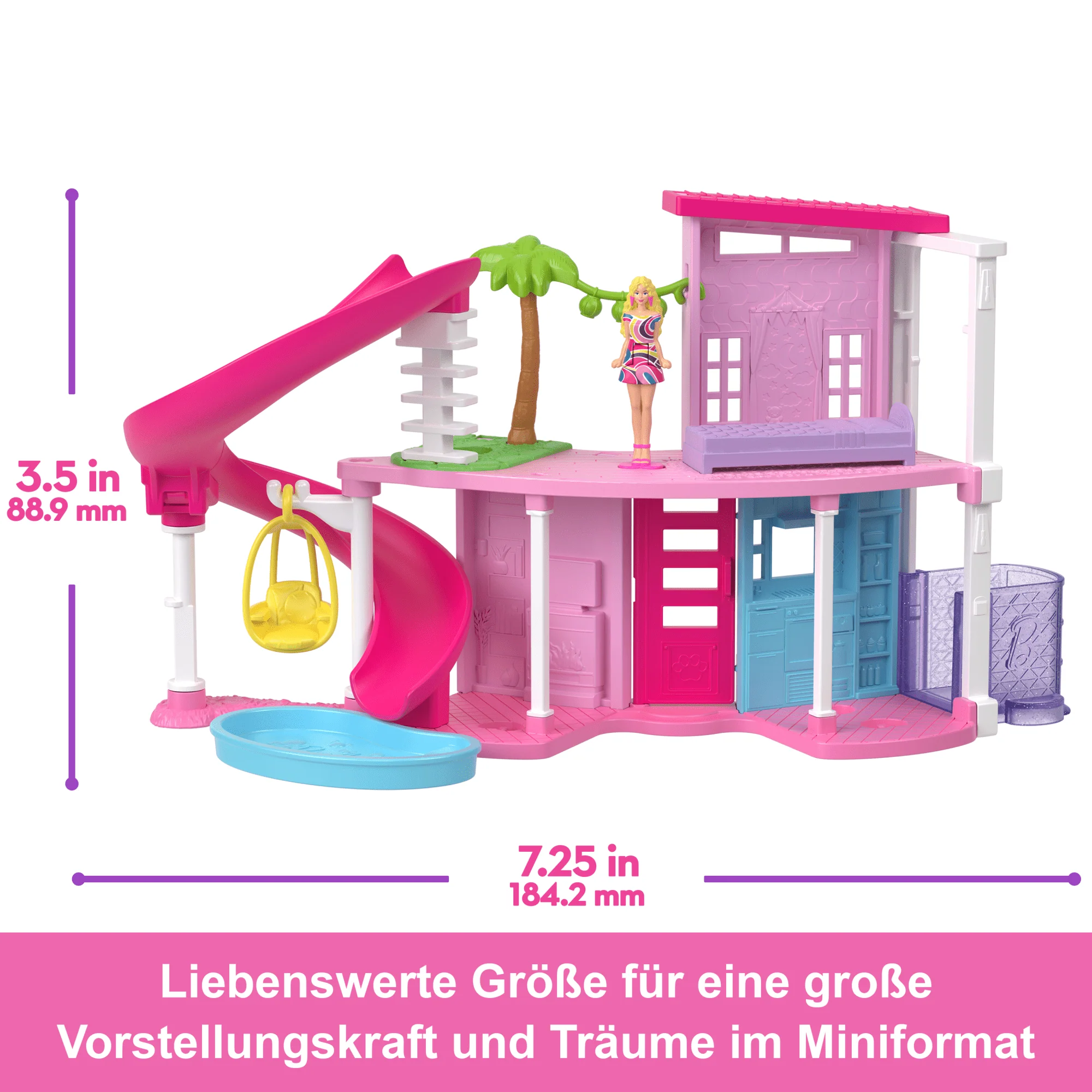 Barbie Mini BarbieLand Traumvilla Pink - Image 4