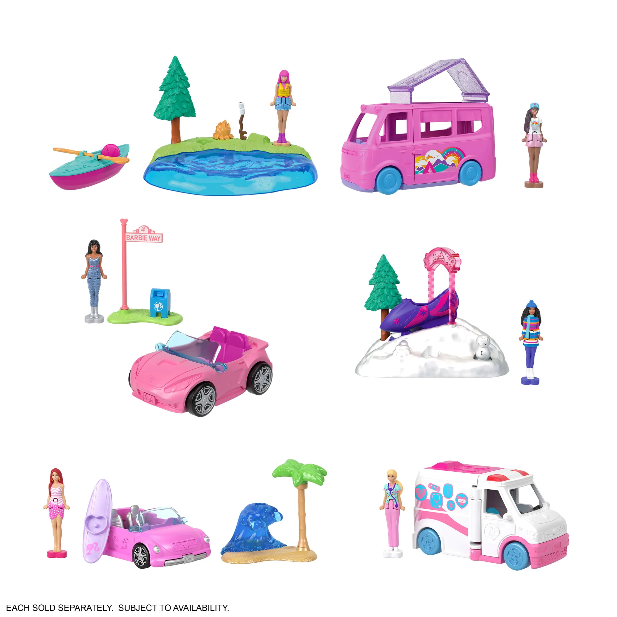 Barbie Mini BarbieLand Skuter śnieżny Zestaw i mini lalka Zabawka 4+ - Image 4