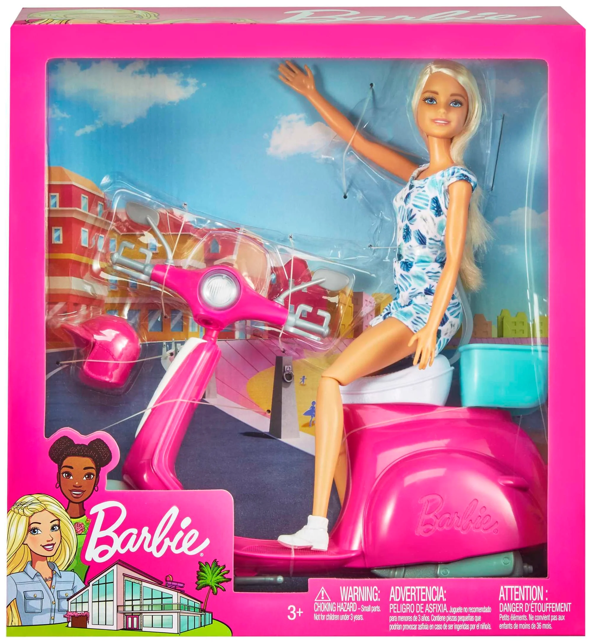 Barbie muñeca Barbie y Moto Scooter de juguete con accesorios - Image 6