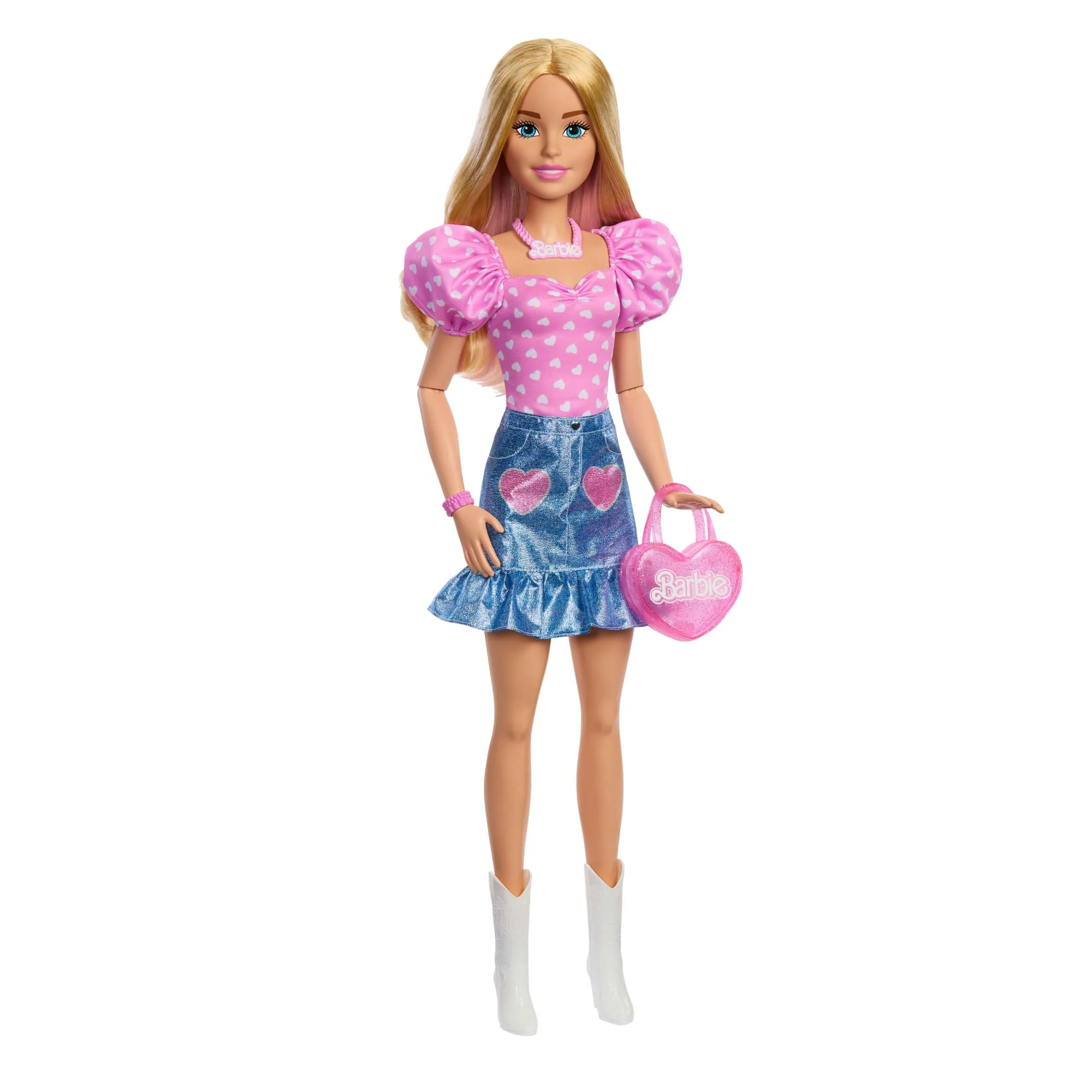 Muñeca De Moda Barbie De 71,1Cm Con Ropa Intercambiable Y Accesorios, Collar Y Bolso - Image 2