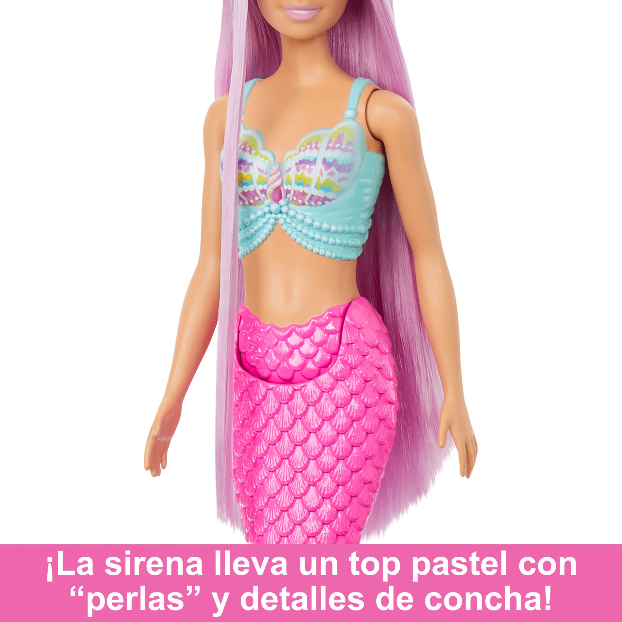 Muñeca Sirena Barbie Con Pelo De Fantasía De 17,8Cm De Largo Y Accesorios Para Jugar A Peinar - Image 2