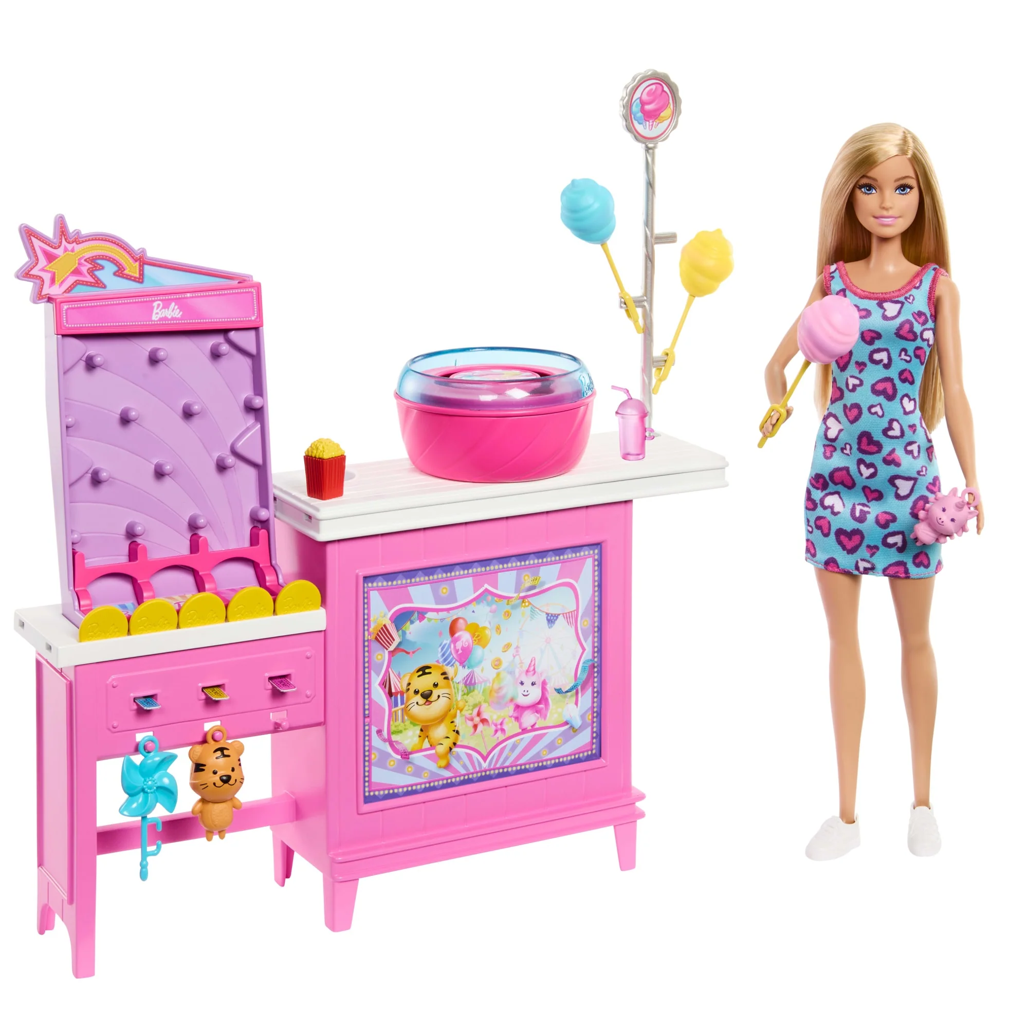 Barbie Mysteries: Beach Detectives Playset Con Bambola Barbie 'Malibu', Gioco E Zucchero Filato E Accessori
