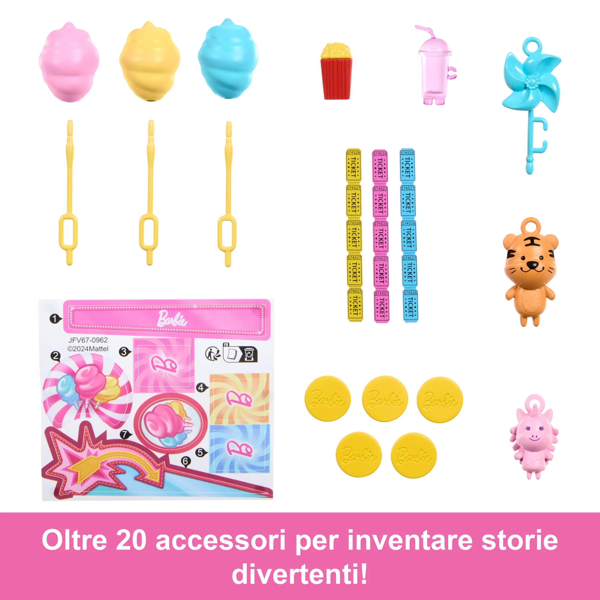Barbie Mysteries: Beach Detectives Playset Con Bambola Barbie 'Malibu', Gioco E Zucchero Filato E Accessori - Image 5