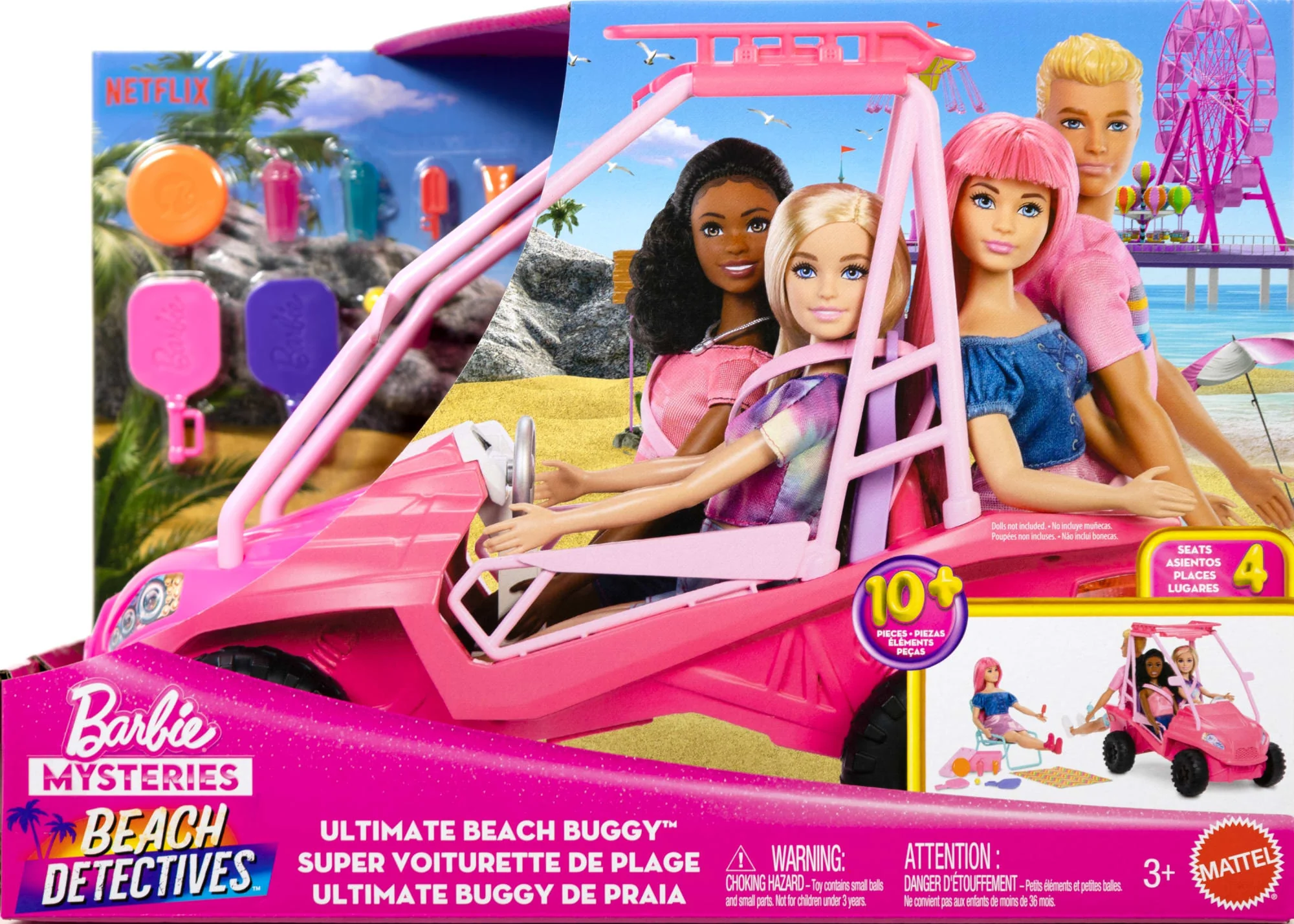 Barbie Mysteries: Beach Detectives Όχημα Παραλίας Σετ Με 10+ Αξεσουάρ - Image 6