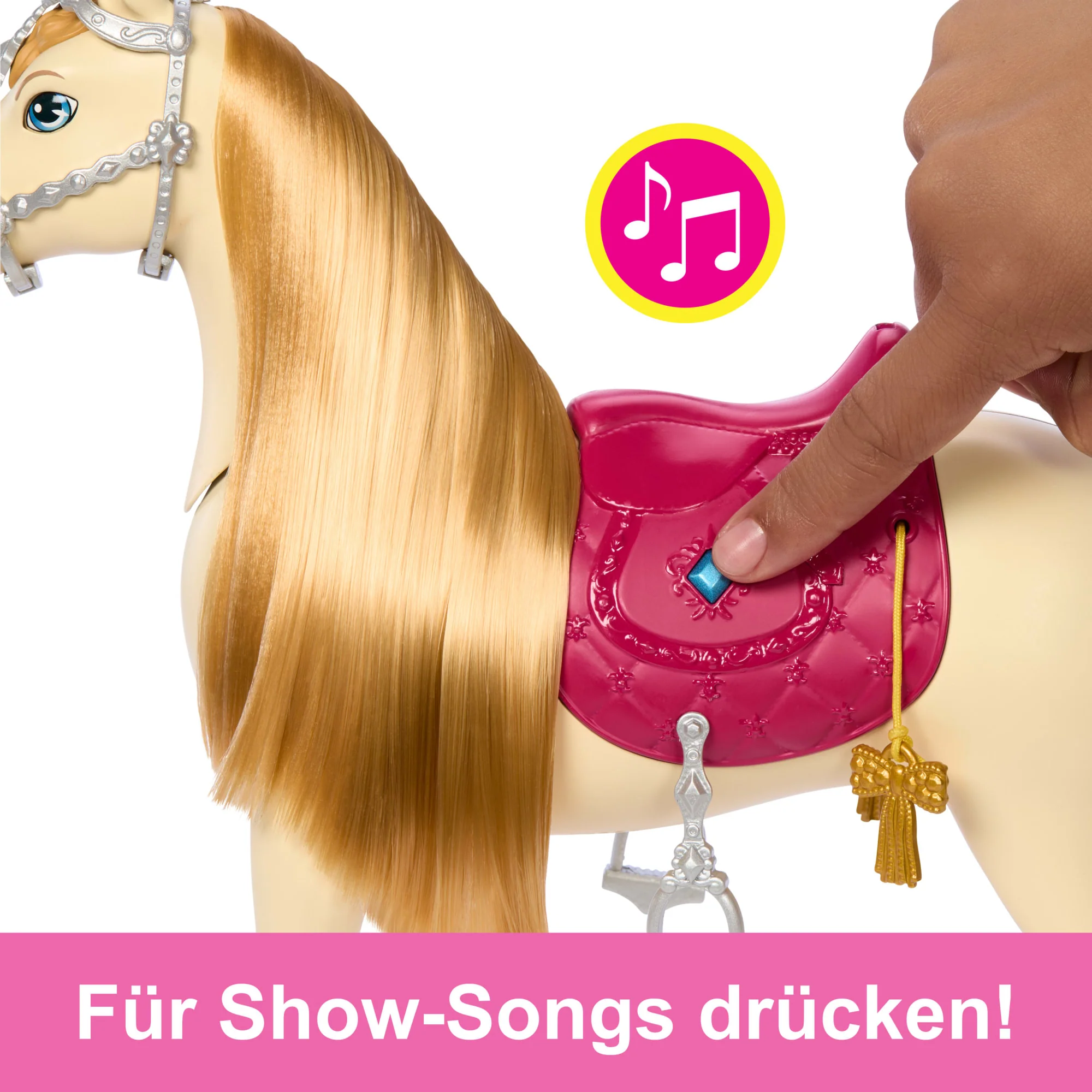 Barbie Mysteries: Das Geheimnisvolle Pferdeabenteuer“ Interaktives Spielzeugpferd Mit Geräuschen, Musik Und Zubehör - Image 5