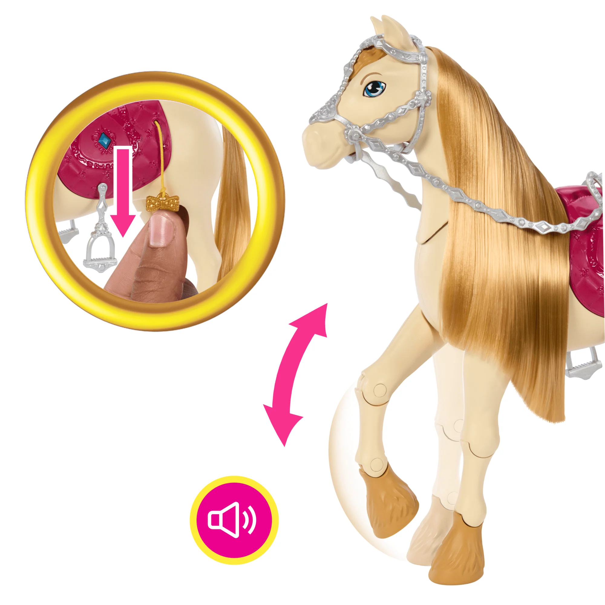 Barbie Mysteries: The Great Horse Chase Interactive Toy Horse With Sounds, Music & Accessories - Image 3