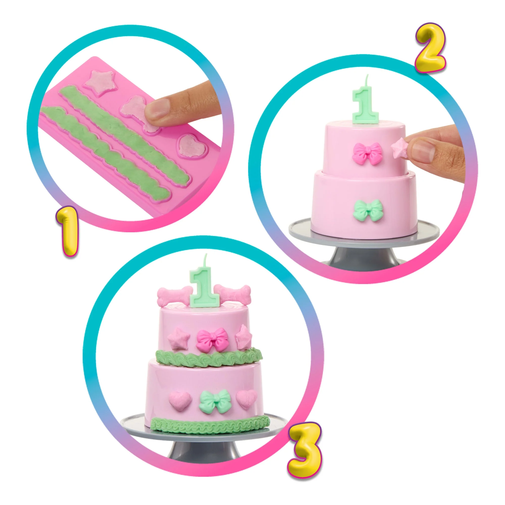 Barbie Party Unboxed Imprezowe niespodzianki Urodziny pieska Lalka, figurka zwierzątka i akcesoria Zestaw Błyszczące serduszka 10 niespodzianek Zabawka 3+ - Image 5