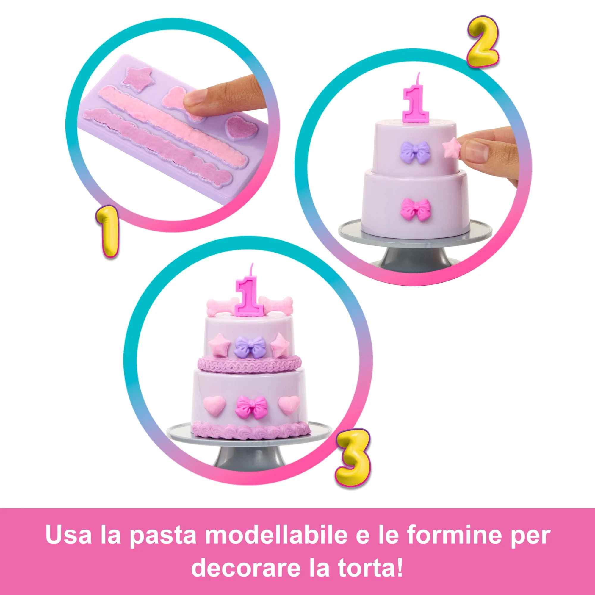 Barbie Party Unboxed, Serie Compleanno Del Cucciolo, Bambola Birthday Bows E Accessori, Con 10 Sorprese - Image 5