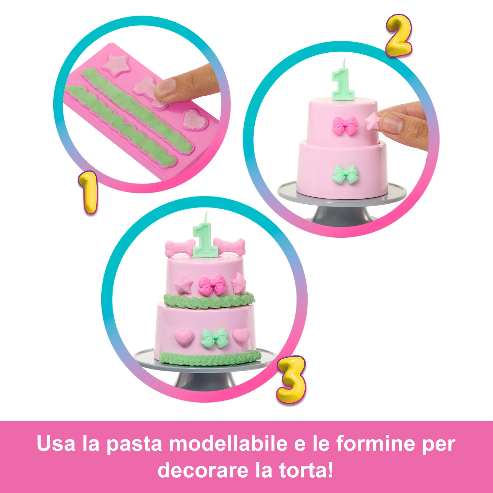 Barbie Party Unboxed, Serie Compleanno Del Cucciolo, Bambola Shimmerin’ Hearts E Accessori, Con 10 Sorprese - Image 5