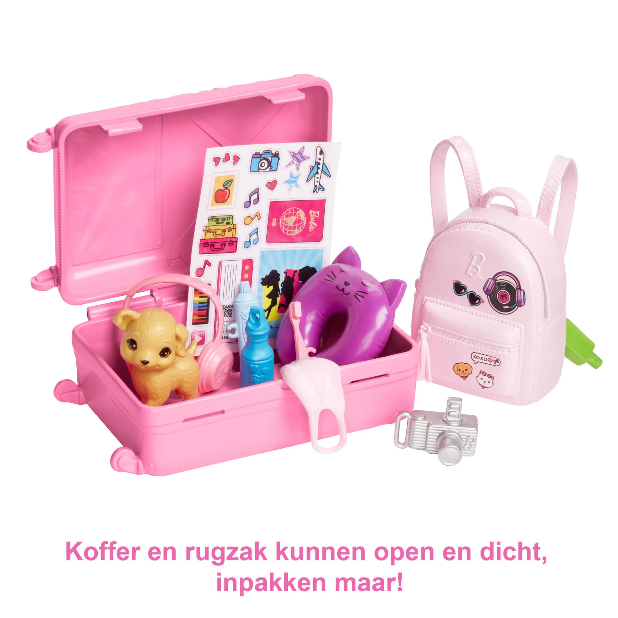 Barbie Pop En Accessoires, Reisset Met Puppy - Image 3
