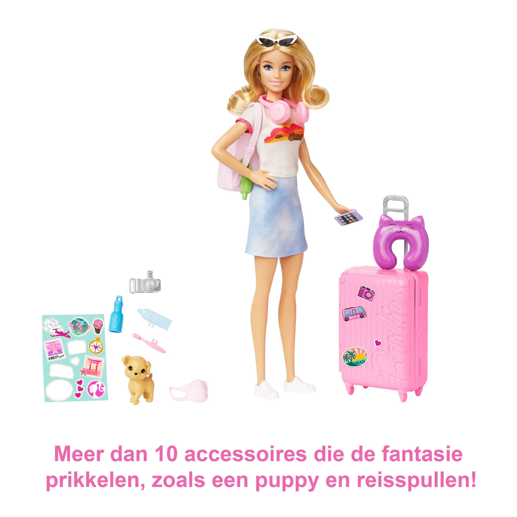 Barbie Pop En Accessoires, Reisset Met Puppy - Image 4