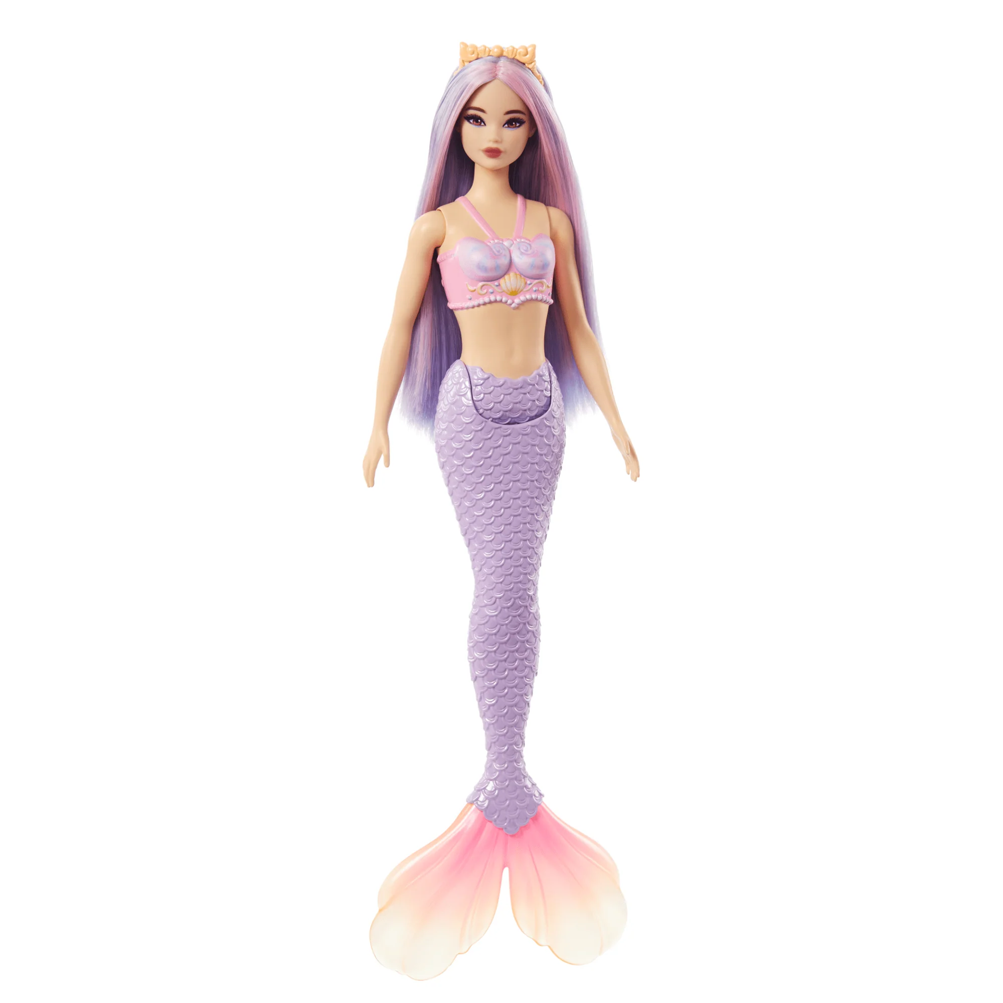 Barbie Zeemeerminpop Met Lila Haar, Een Paarse Staart En Haarband - Image 2