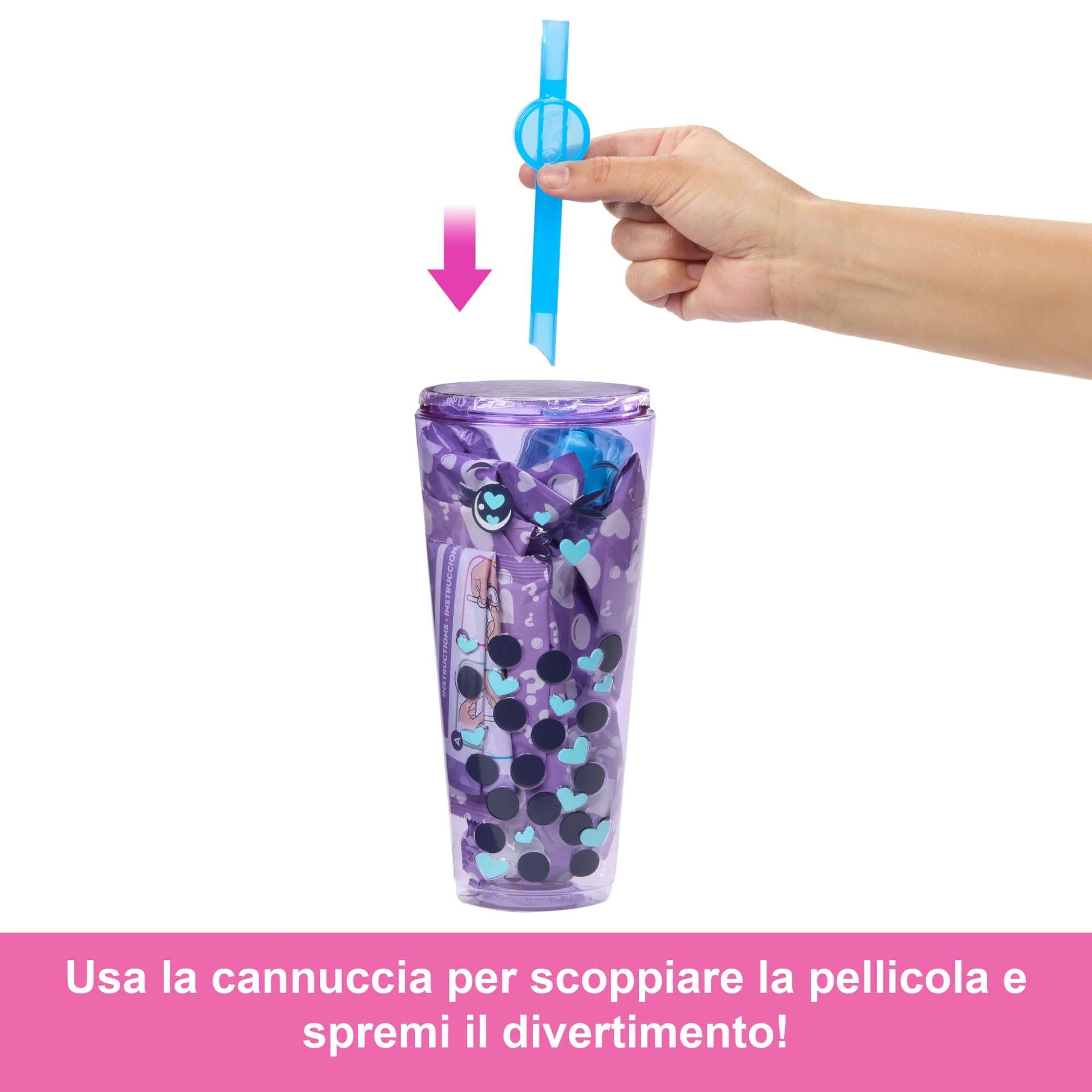 Barbie Pop Reveal Serie Bubble Tea, Bambola E Accessori, Set Con Bambola Taro Milk Profumata Alla Moda - Image 3
