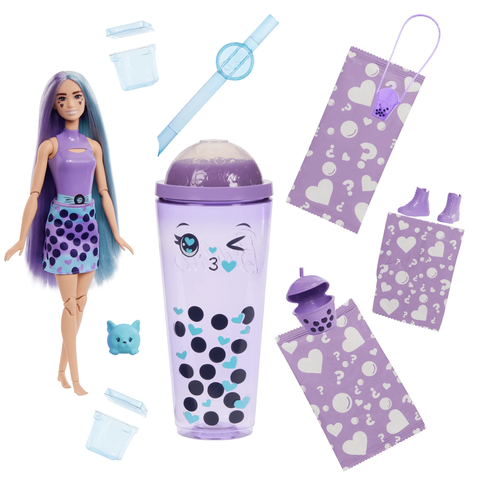 Barbie Pop Reveal Bubble Tea Series Fashion Doll & Accessories Set With 8 Surprises