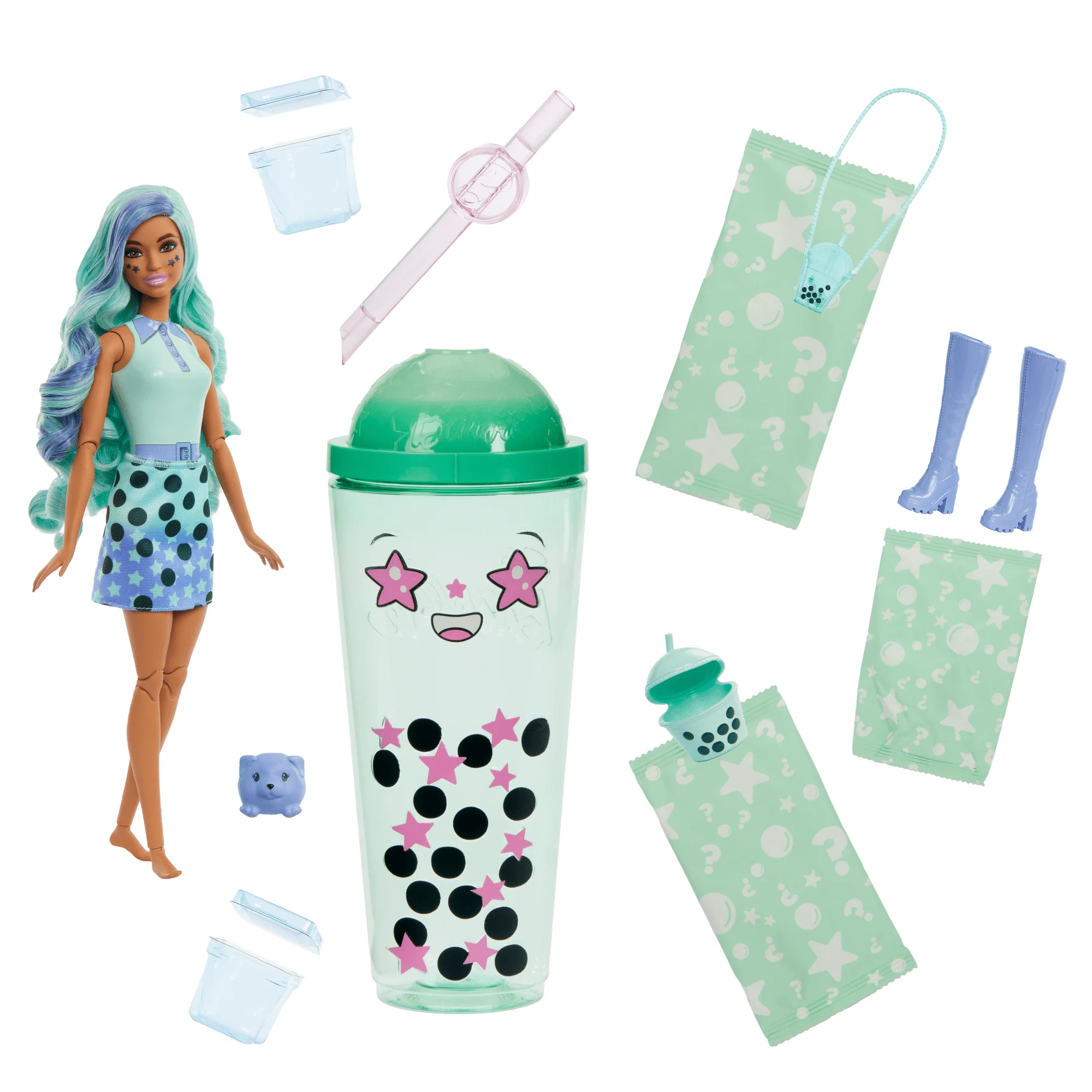 Barbie Pop Reveal Bubble Tea Series Fashion Doll & Accessories Set With 8 Surprises - Image 3