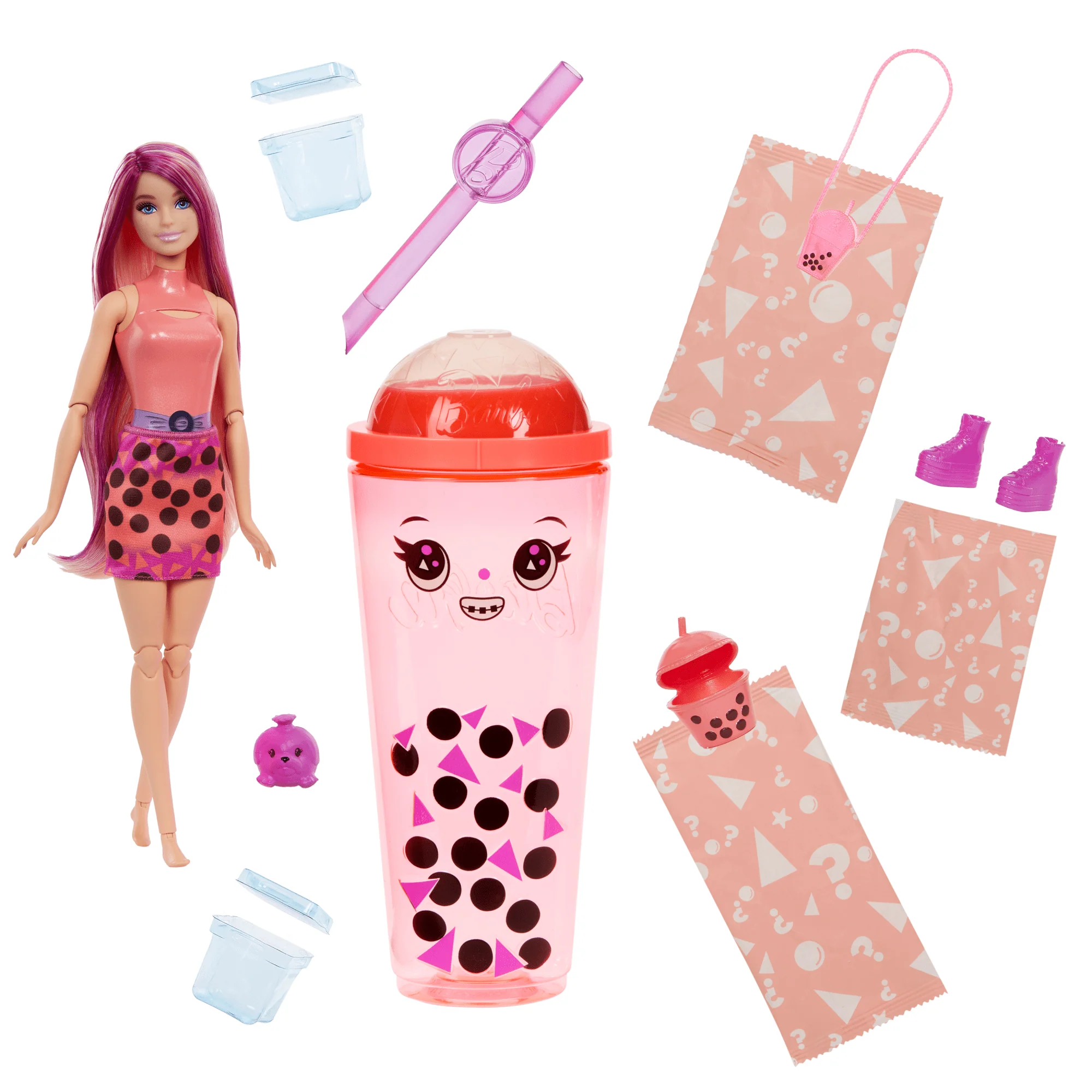 Barbie Pop Reveal Bubble Tea Series Fashion Doll & Accessories Set With 8 Surprises - Image 4