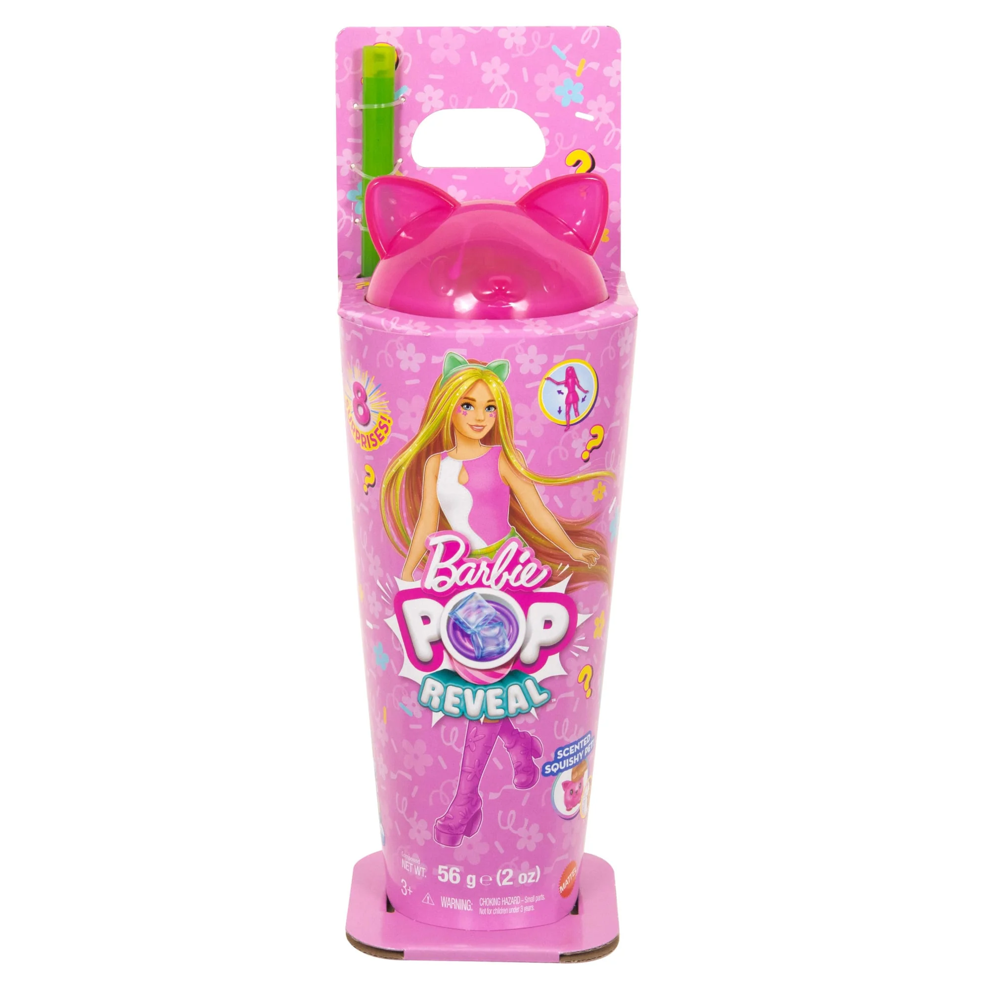 Barbiepop Pop Reveal Milkshake-Reeks Pop En Accessoires, Geurige, Felle Modepop Met Konijn (Stijlen Kunnen Variëren) - Image 6