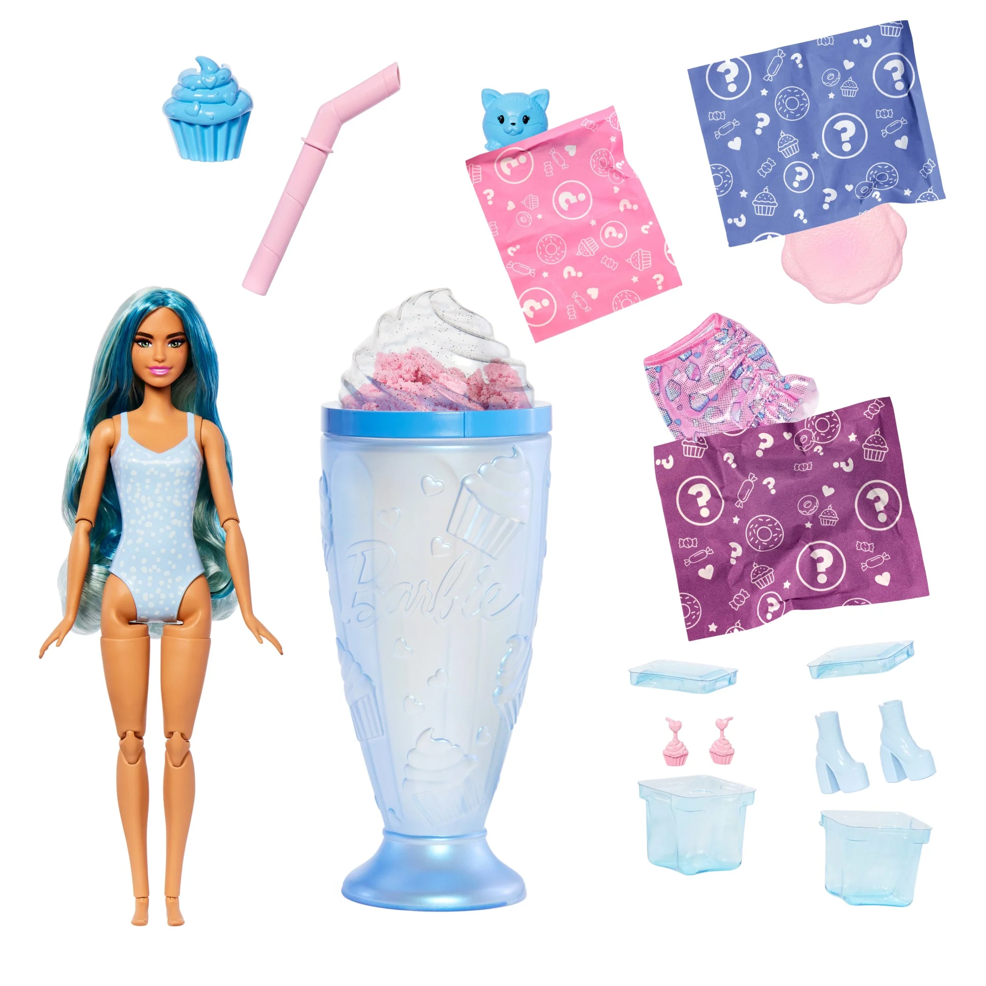 Barbie Pop Reveal Serie Dolcetti, Set Con Bambola Cool Cupcake, Cucciolo E Accessori - Image 4
