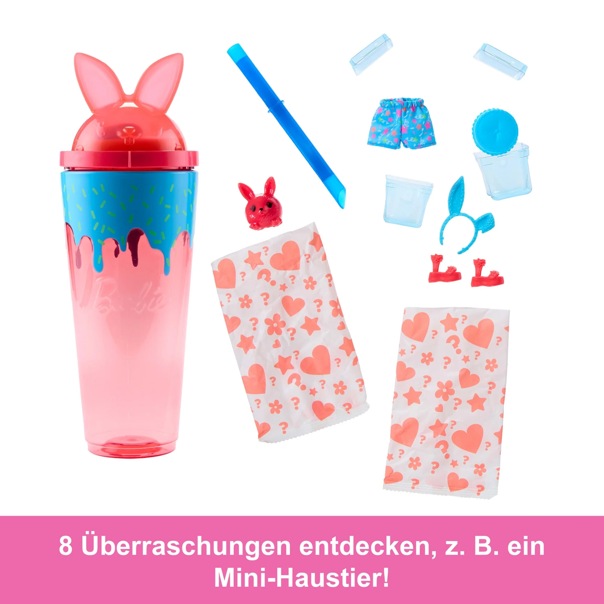 Barbie Pop Reveal Shakes-Serie, Set Aus Puppe & Accessoires, Duftende Süße Kätzchen-Modepuppe - Image 3