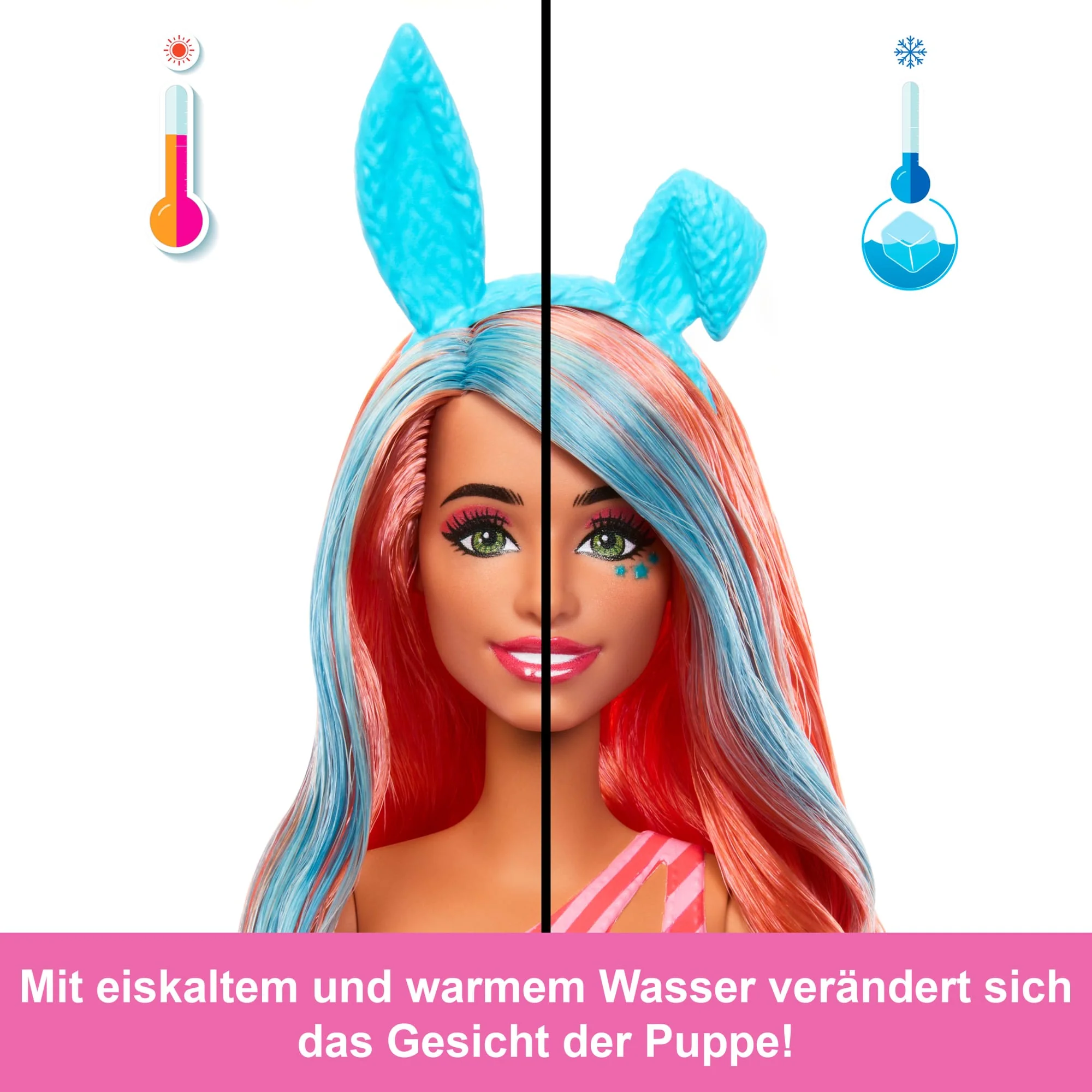 Barbie Pop Reveal Shakes-Serie, Set Aus Puppe & Accessoires, Duftende Süße Kätzchen-Modepuppe - Image 5