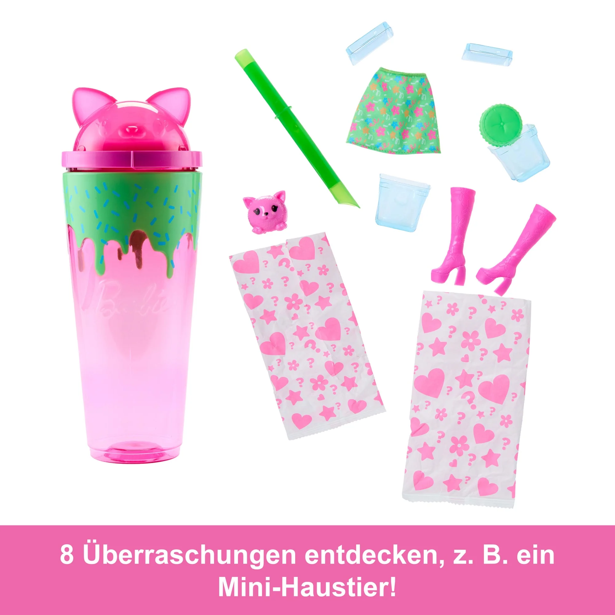 Barbie Pop Reveal Shakes-Serie, Set Aus Puppe & Accessoires, Duftende Helle Häschen-Modepuppe - Image 3