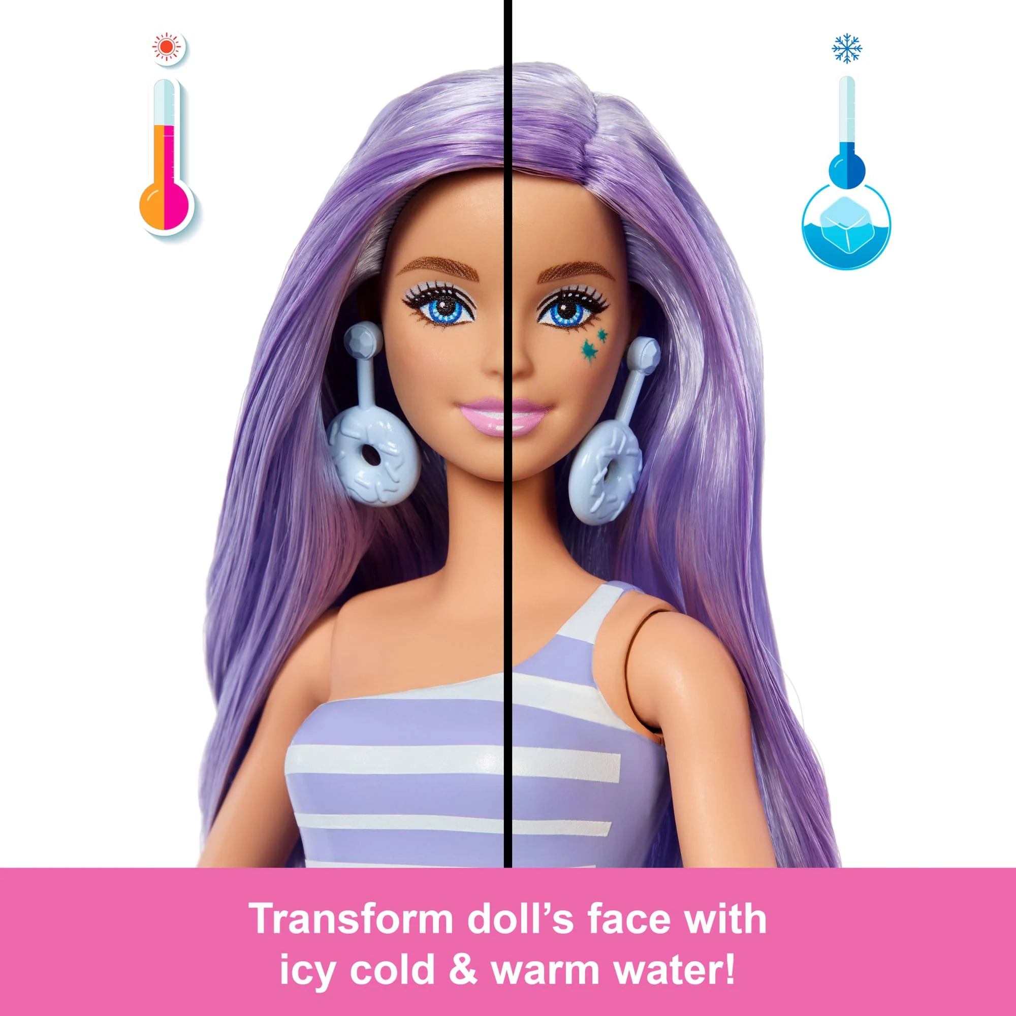 Barbie Pop Reveal Treat Series Doll & Accessories Set, Donut Dreams Fashion Doll & Pet - Image 3
