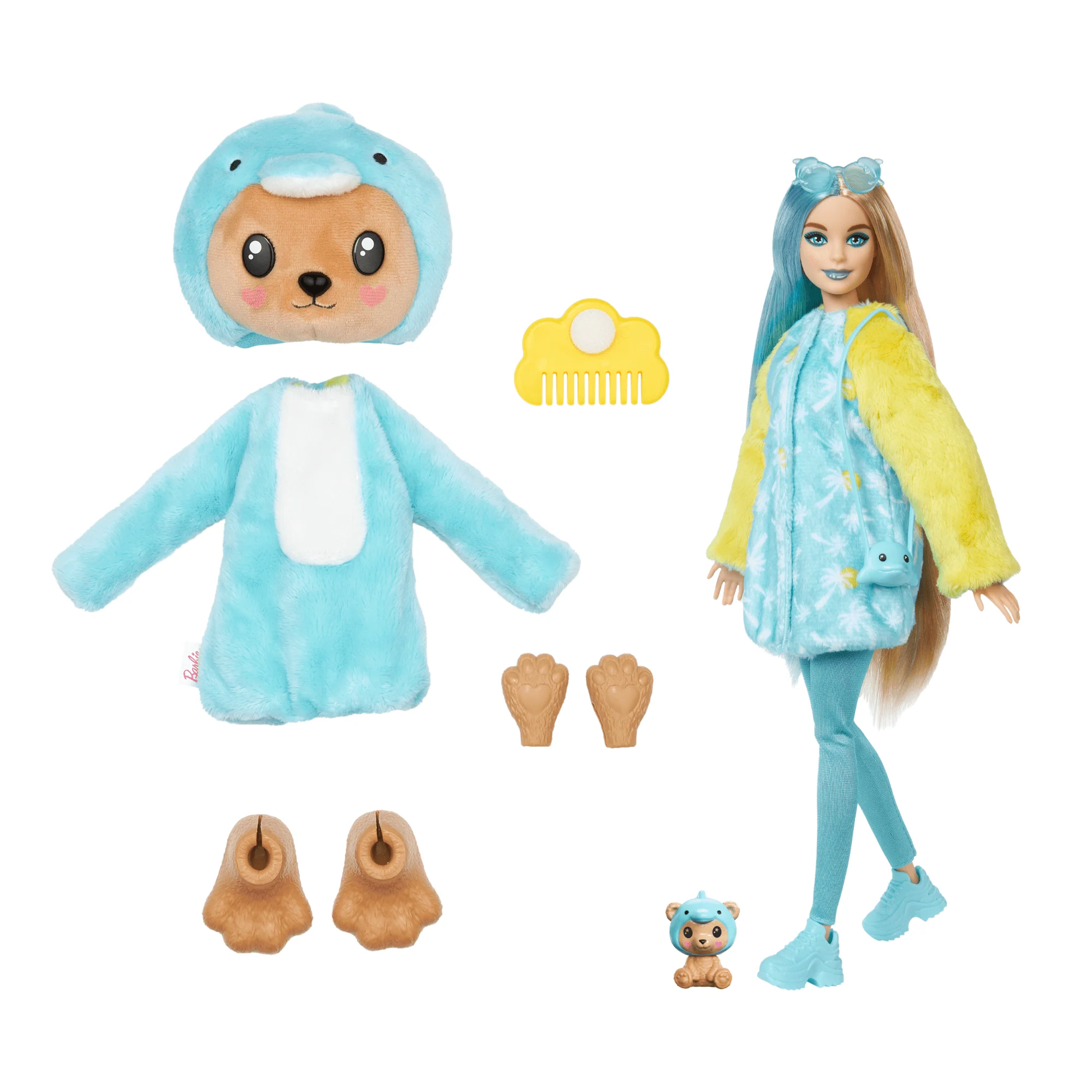 Barbie-Cutie Reveal-Poupée Sur Le Thème Des Costumes, Ourson Dauphin - Image 6