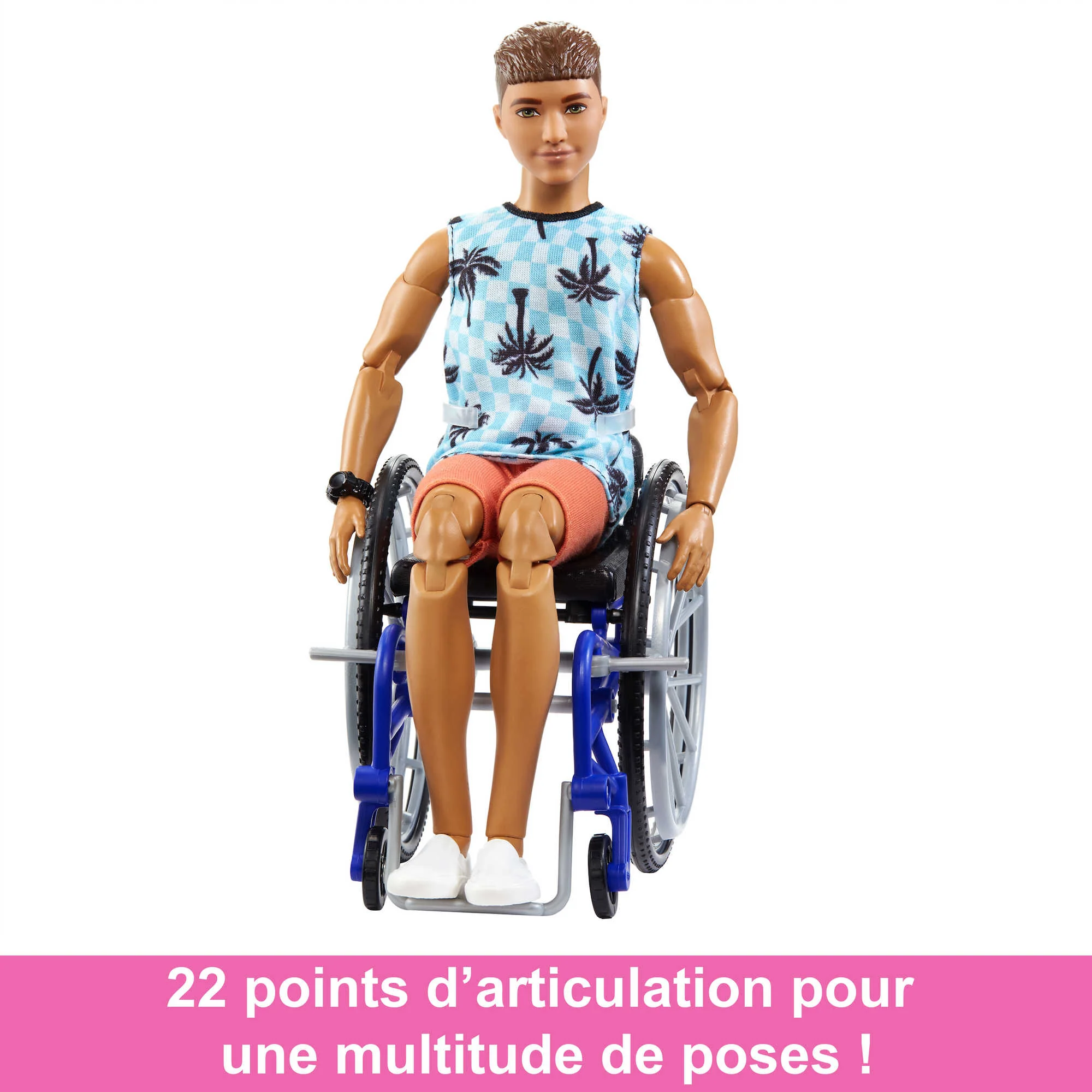 Barbie - Barbie Ken Fashionistas 195 Avec Fauteuil Roulant Et Rampe - Coffret Poupée Mannequin - 3 Ans Et + - Image 5
