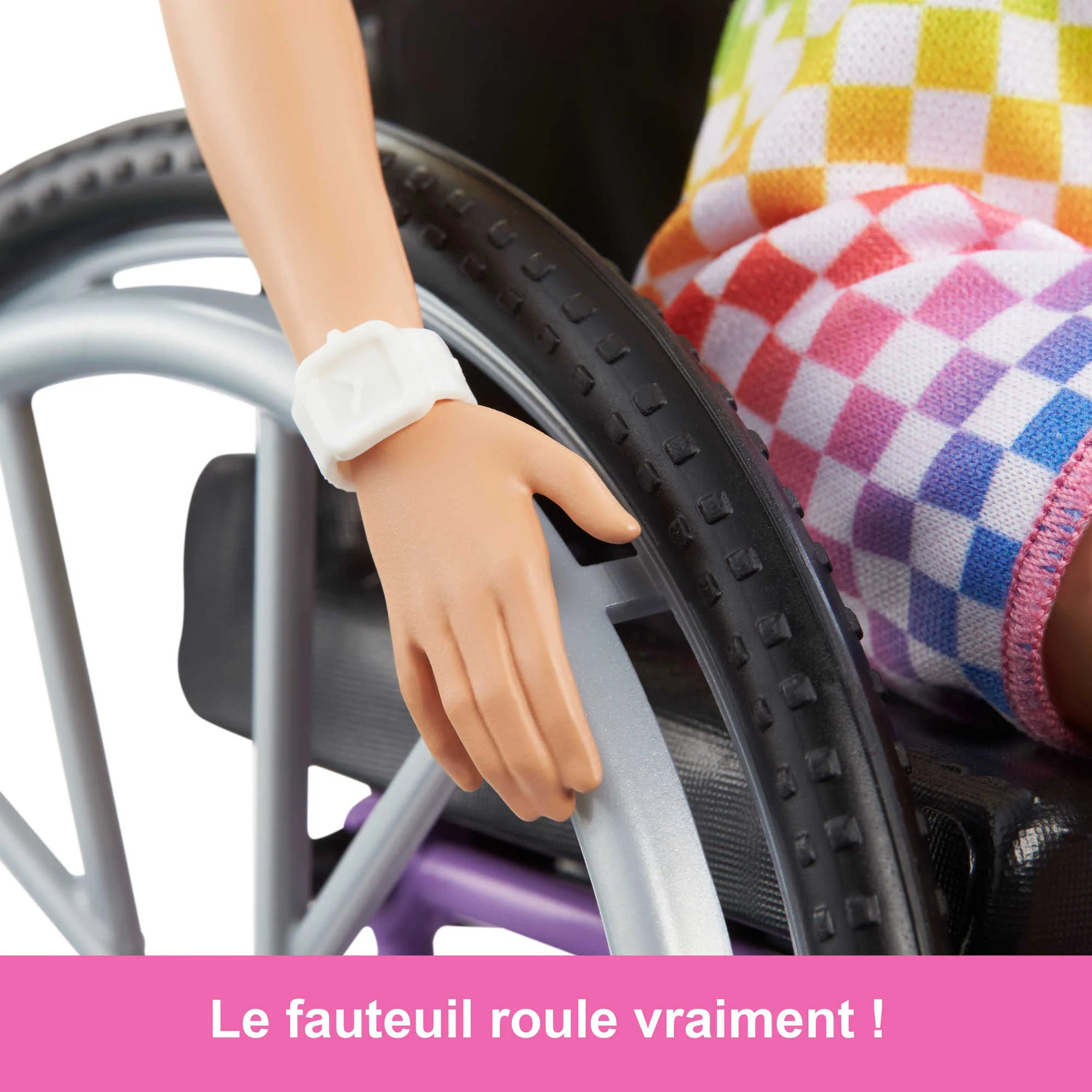 Barbie - Barbie Fashionistas 194 Blonde Avec Fauteuil Roulant - Coffret Poupée Mannequin - 3 Ans Et + - Image 3
