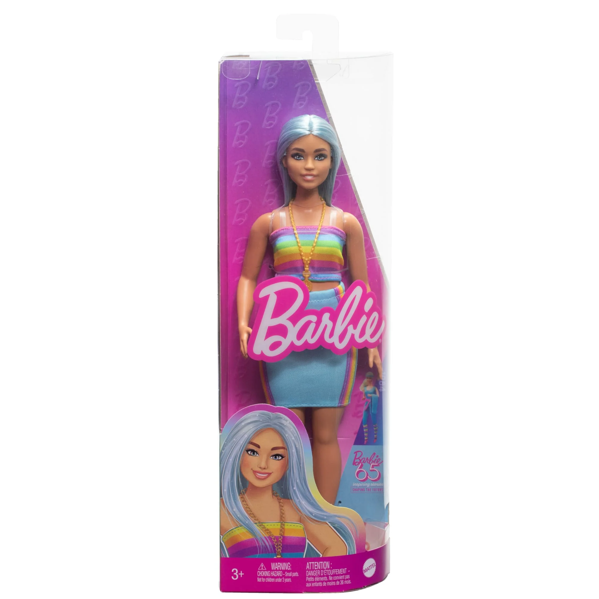 Barbie-Barbie Fashionistas-Poupée Cheveux Bleus 65Ème Anniversaire - Image 6