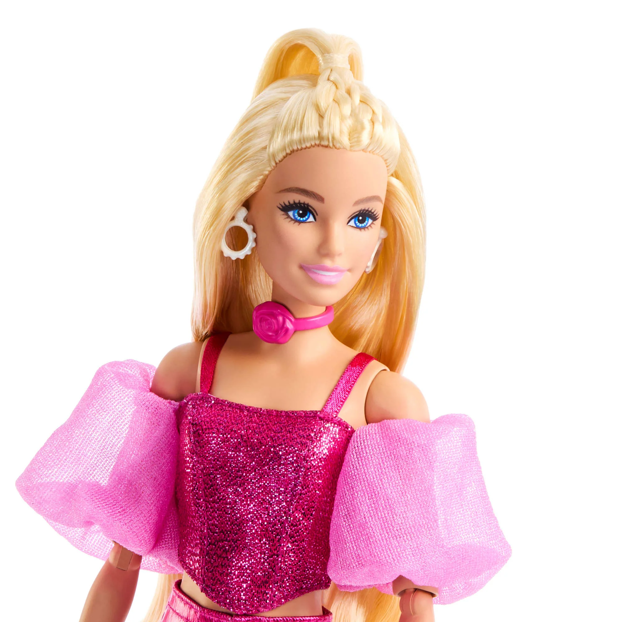 Barbie-Poupée Deluxe Style-Avec Tenue Rose Métallisé Et Cheveux Blonds - Image 2