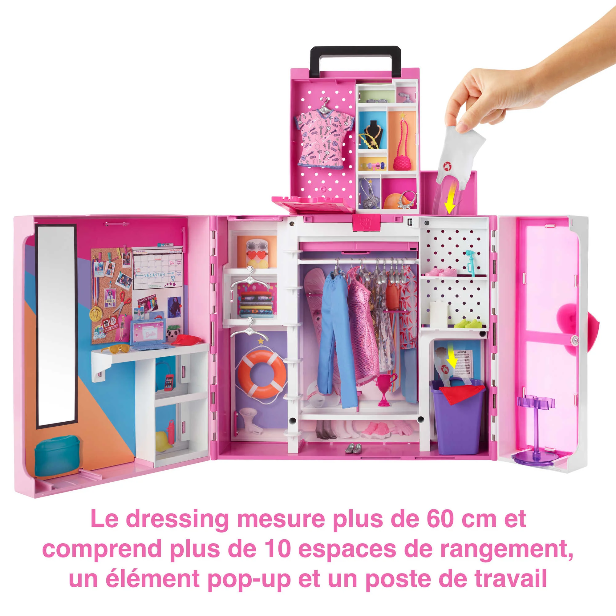 Barbie - Poupée Et Coffret Dressing Deluxe - Poupée Mannequin - 3 Ans Et + - Image 3