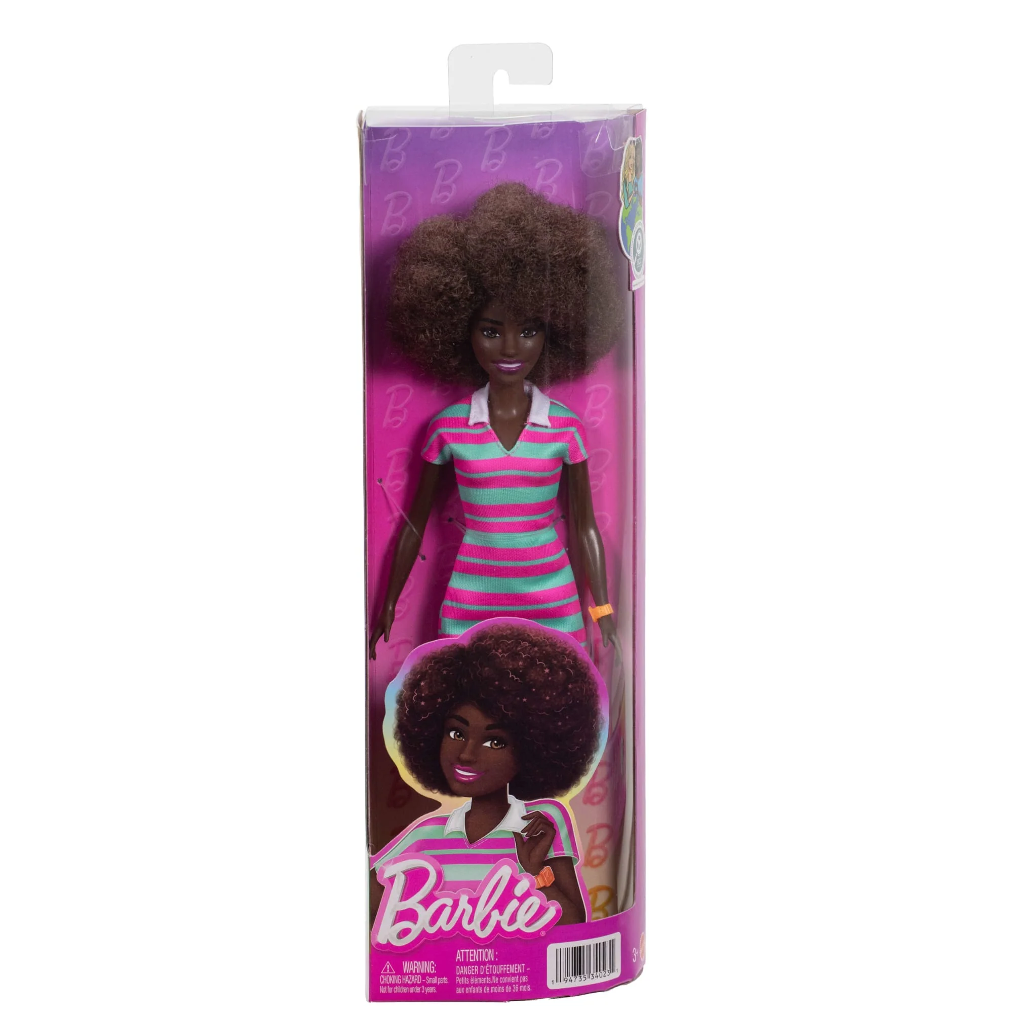 Barbie-Poupée Barbie Fashionistas Robe À Col À Rayures - Image 6