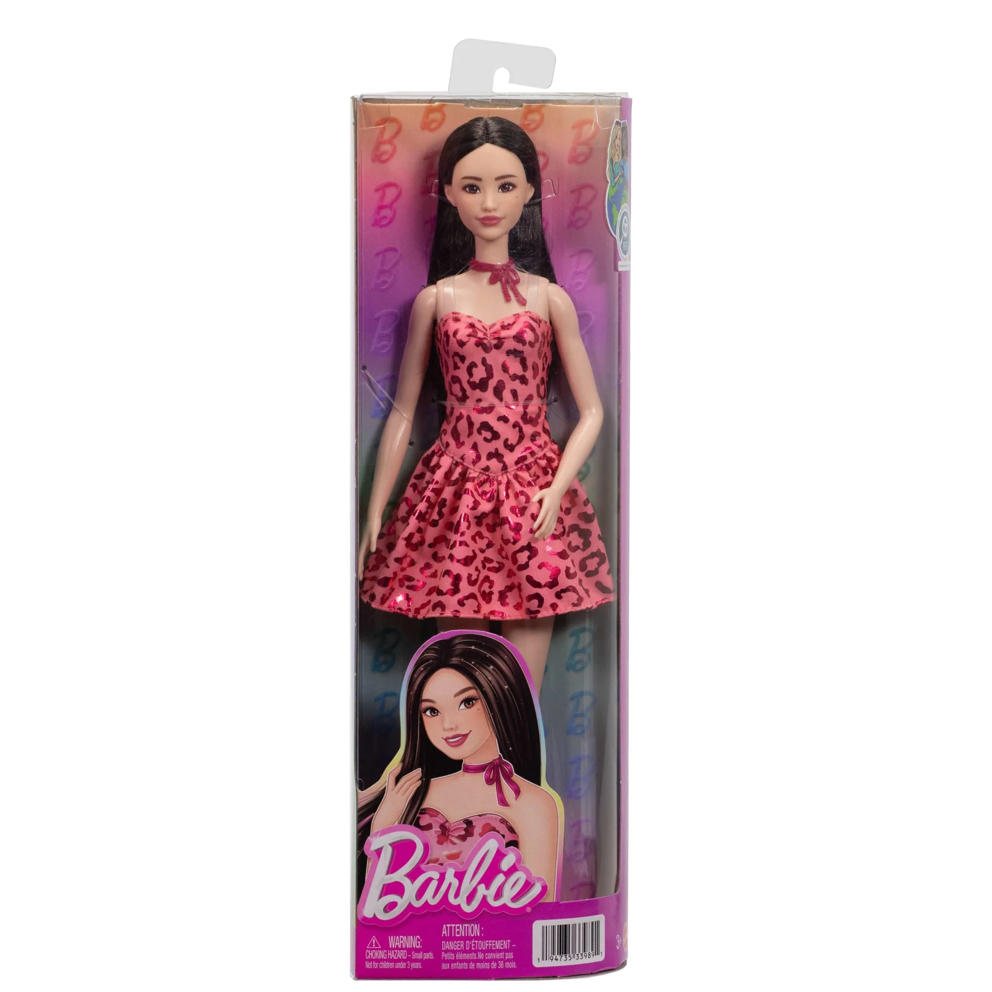 Barbie-Poupée Barbie Fashionistas Robe Léopard Rose - Image 6