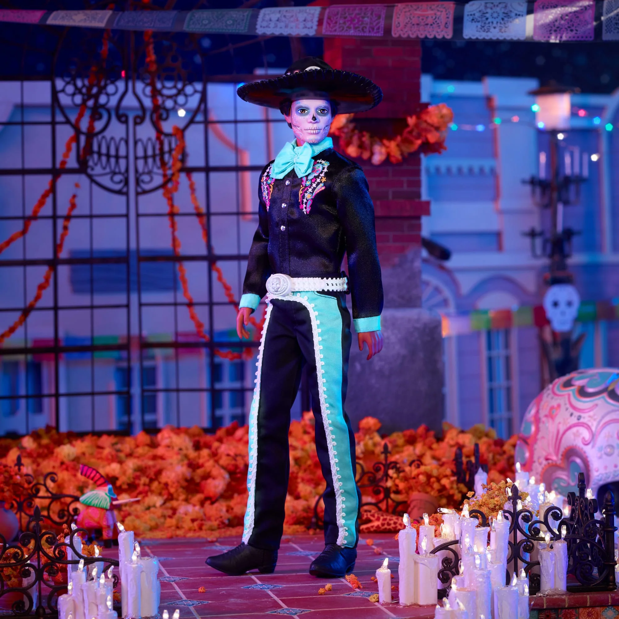 Barbie-Día De Muertos 2024-Poupée Ken Avec Costume Noir Et Chapeau - Image 2