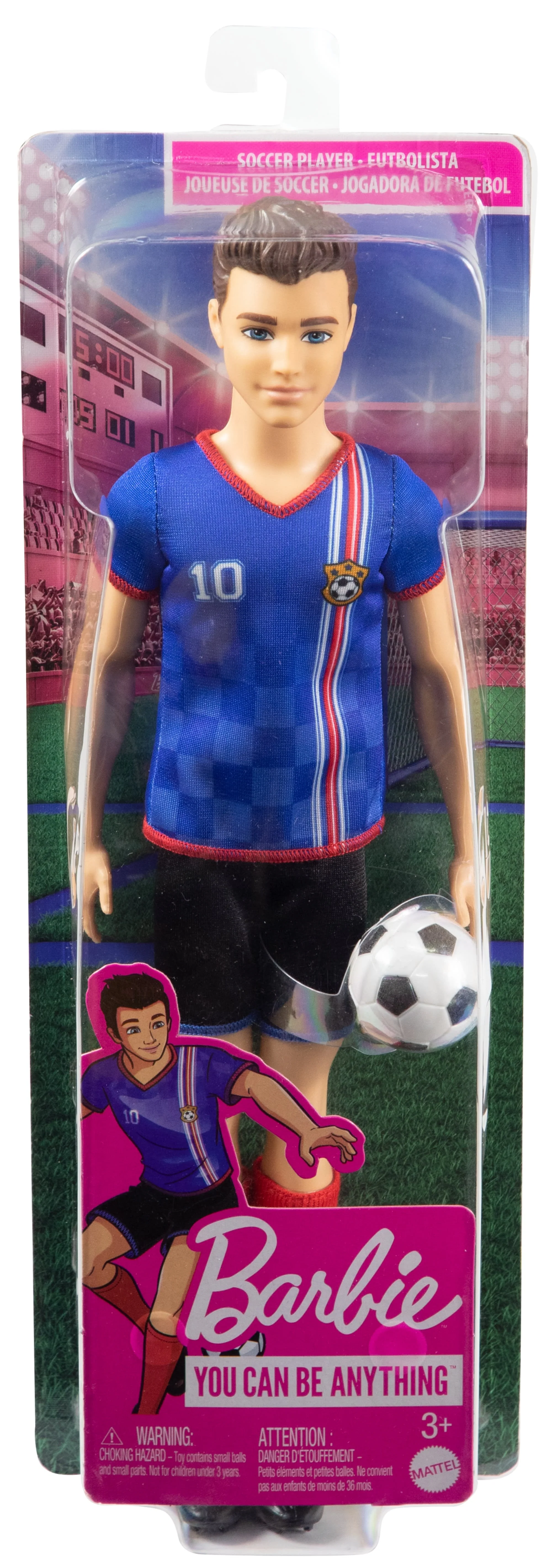 Barbie-Poupée Ken Footballeur, Cheveux Courts, N° 10, Dès 3 Ans - Image 6