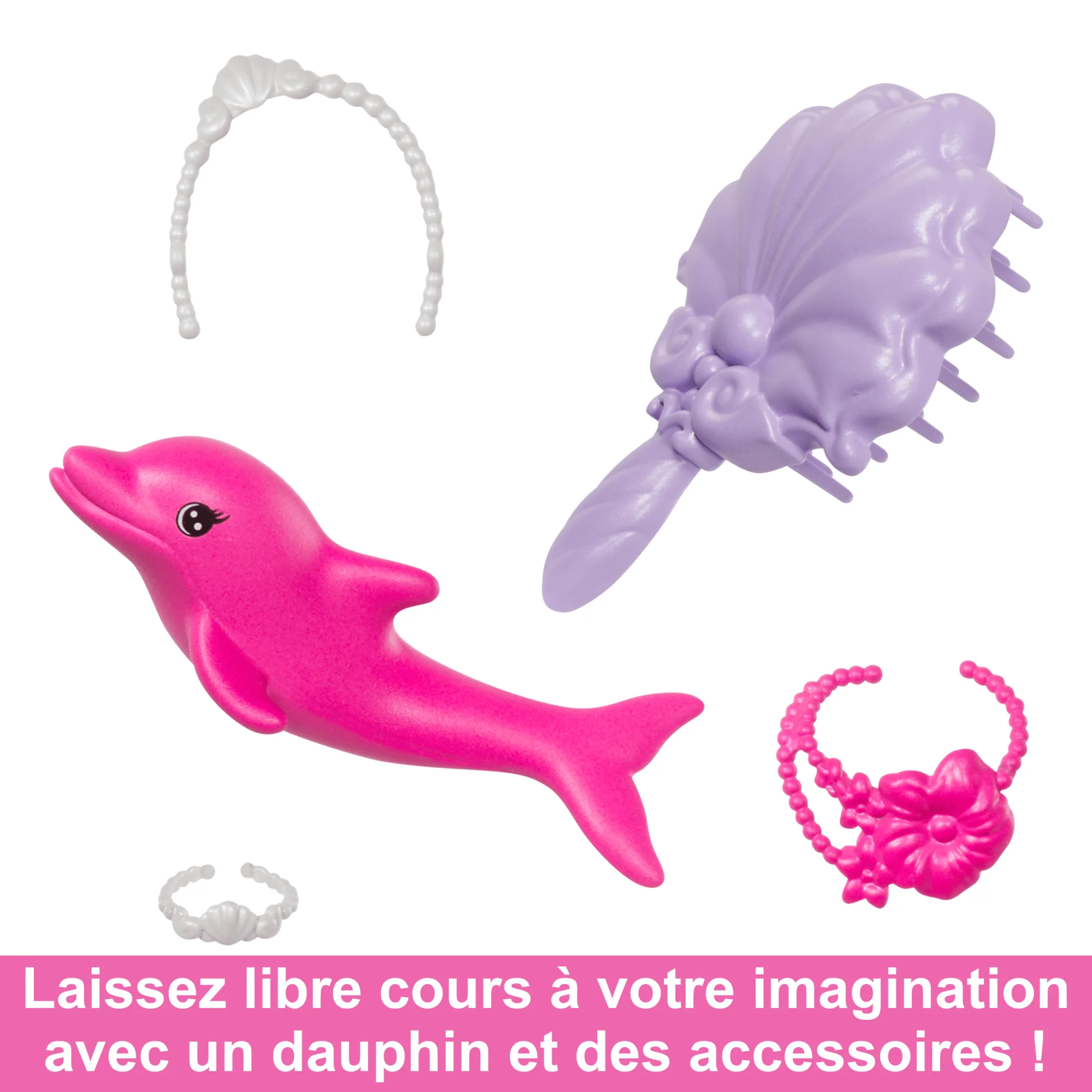 Barbie - Poupée Sirène « Malibu » Couleurs Magiques - Poupée Mannequin - 3 Ans Et + - Image 5
