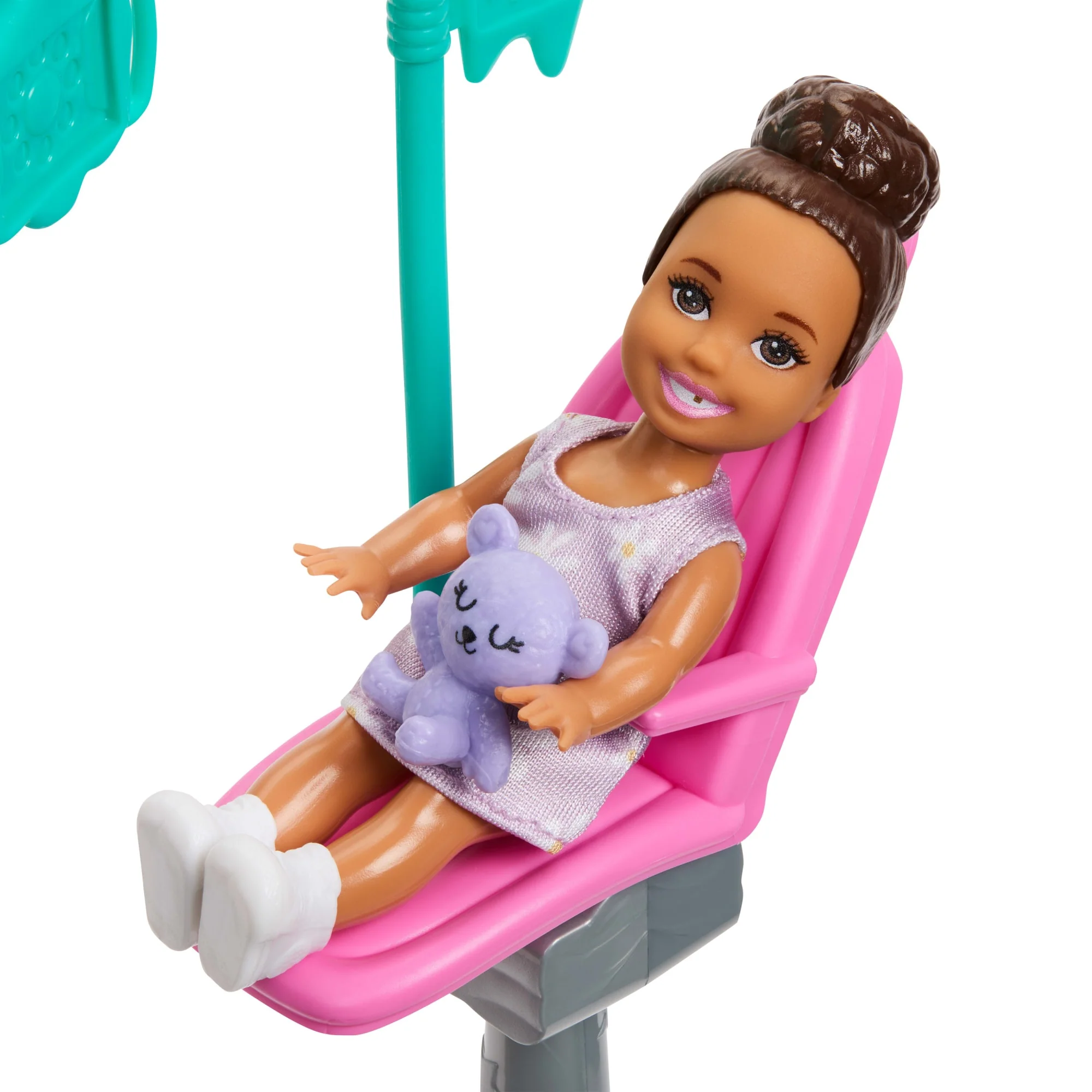 Conjunto De Juego De Barbie Profesiones Con Muñeca Barbie Dentista Rubia, Muñeca Pequeña, Silla De Dentista Y Accesorios - Image 2