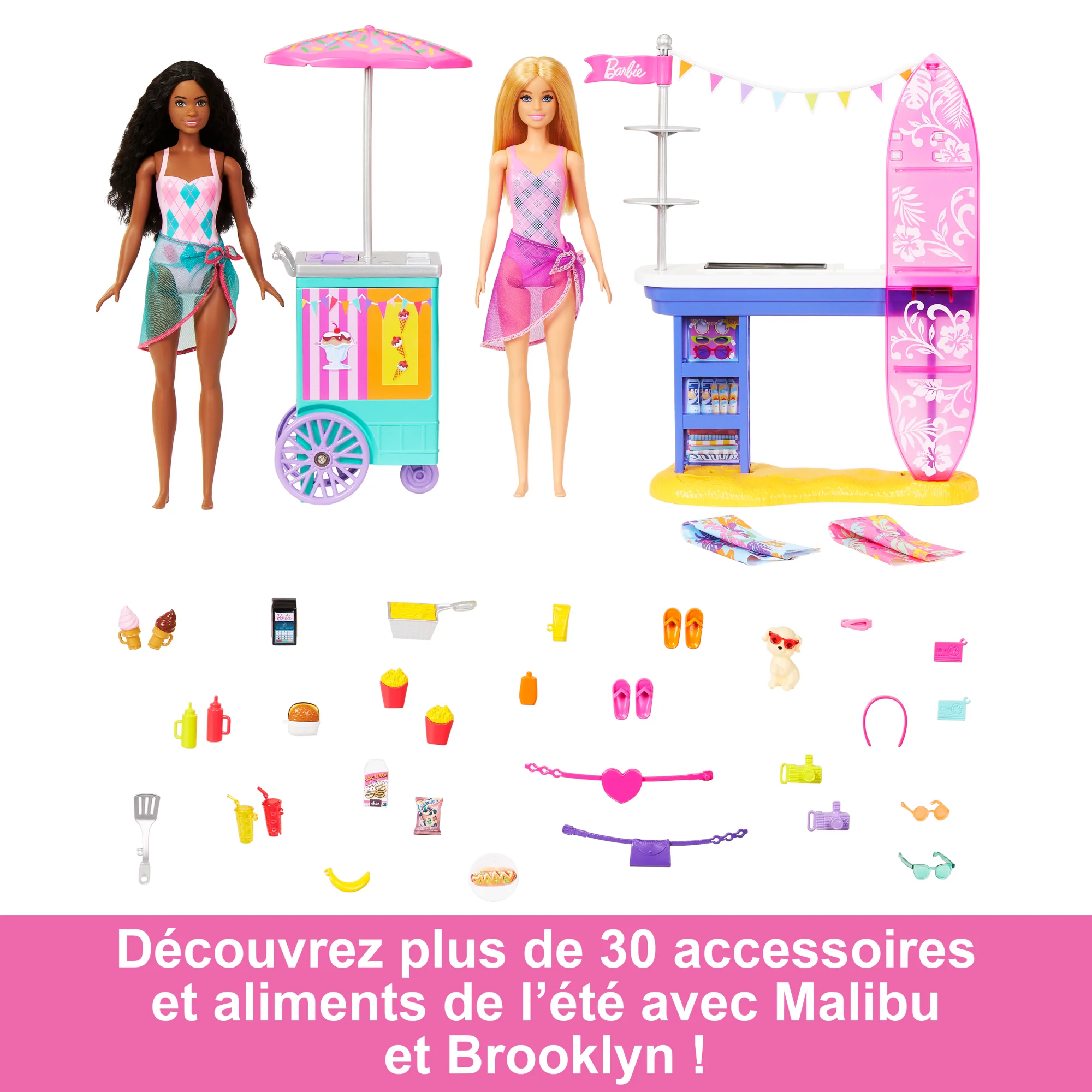 Barbie-Promenade En Bord De Mer-Coffret Avec Poupées Barbie - Image 3