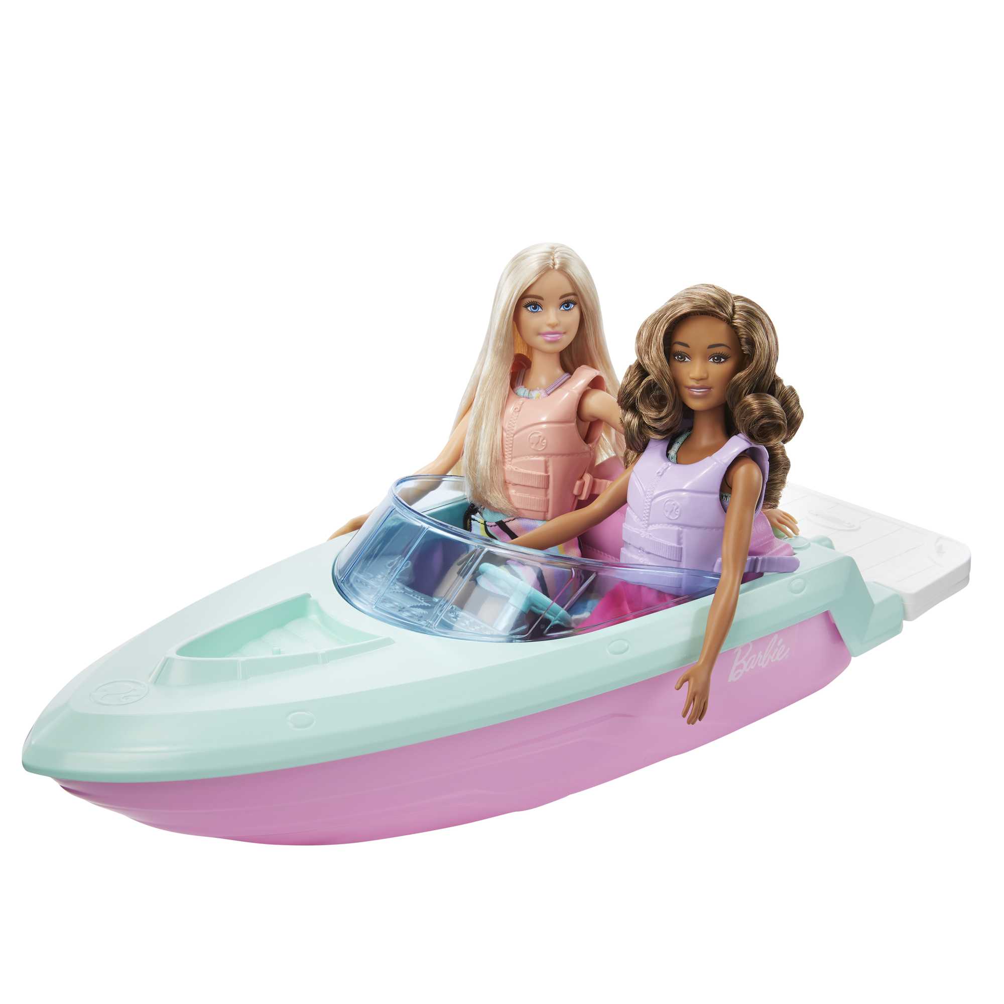 Barbie® Przejażdżka 2 lalki + samochód + motorówka Zestaw - Image 4