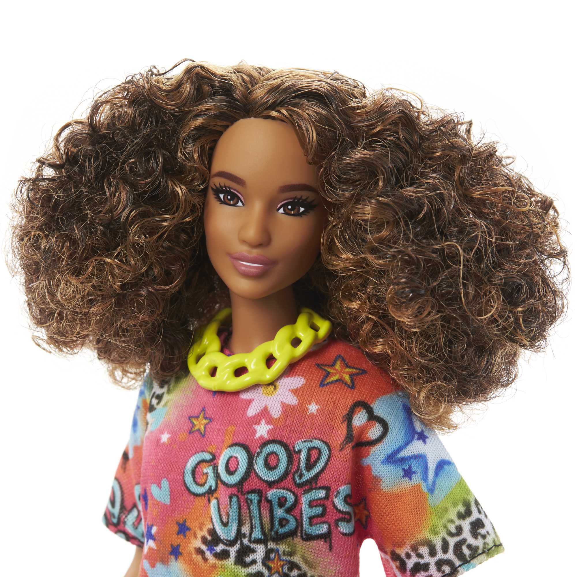 Barbie-Puppe, Brünett Mit Graffiti-Kleid, Barbie Fashionistas - Image 2