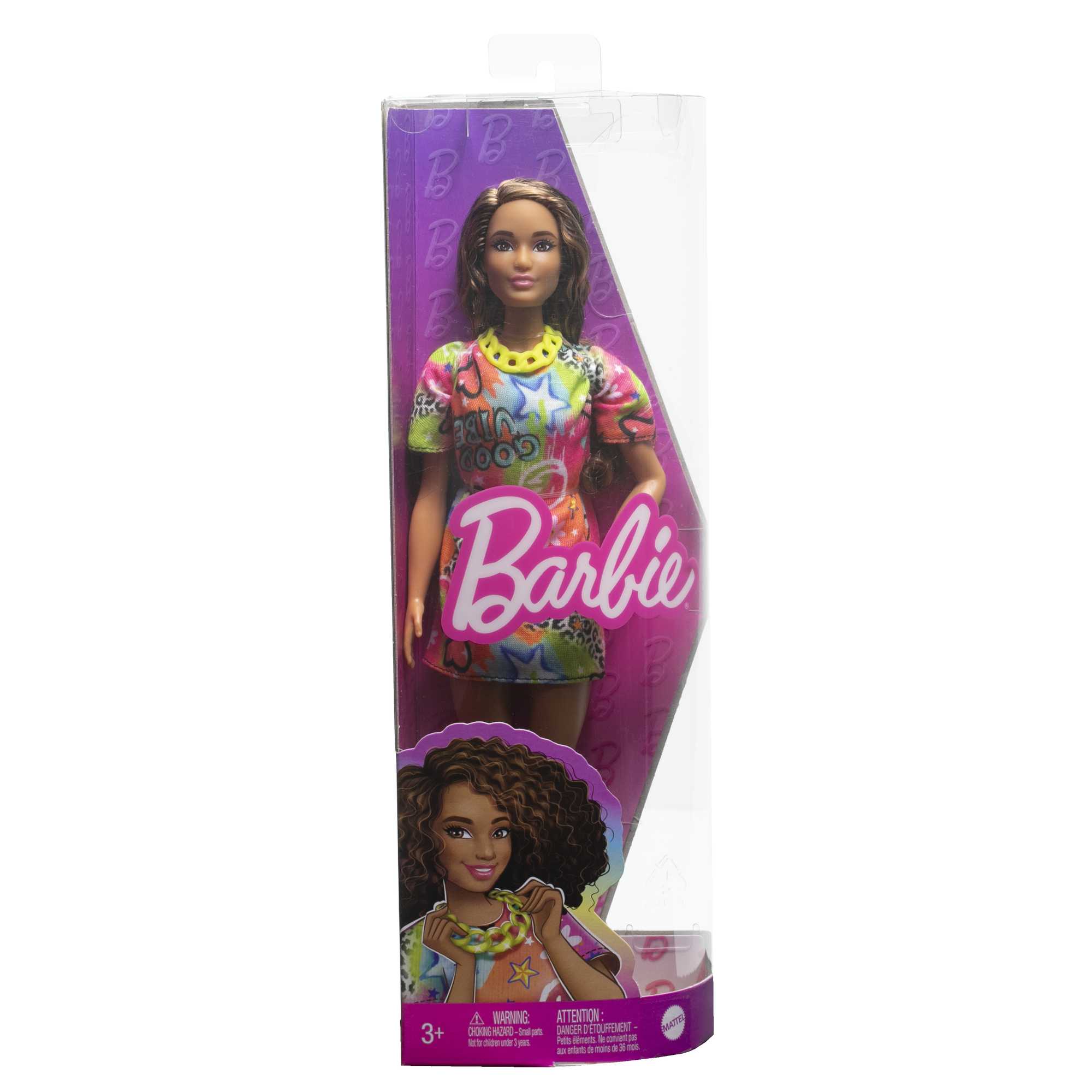 Barbie-Puppe, Brünett Mit Graffiti-Kleid, Barbie Fashionistas - Image 6