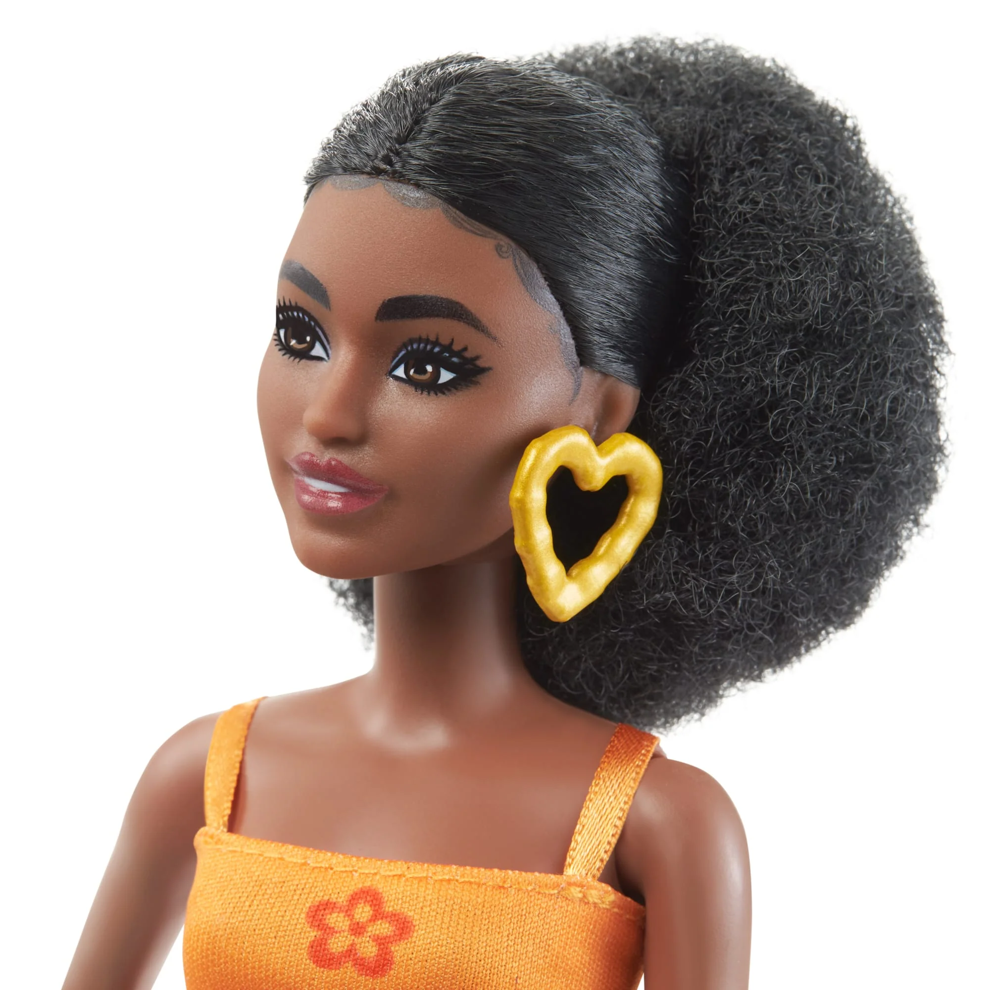 Barbie-Puppe, Lockige Schwarze Haare Und Zierlicher Körperbau, Barbie Fashionistas - Image 3