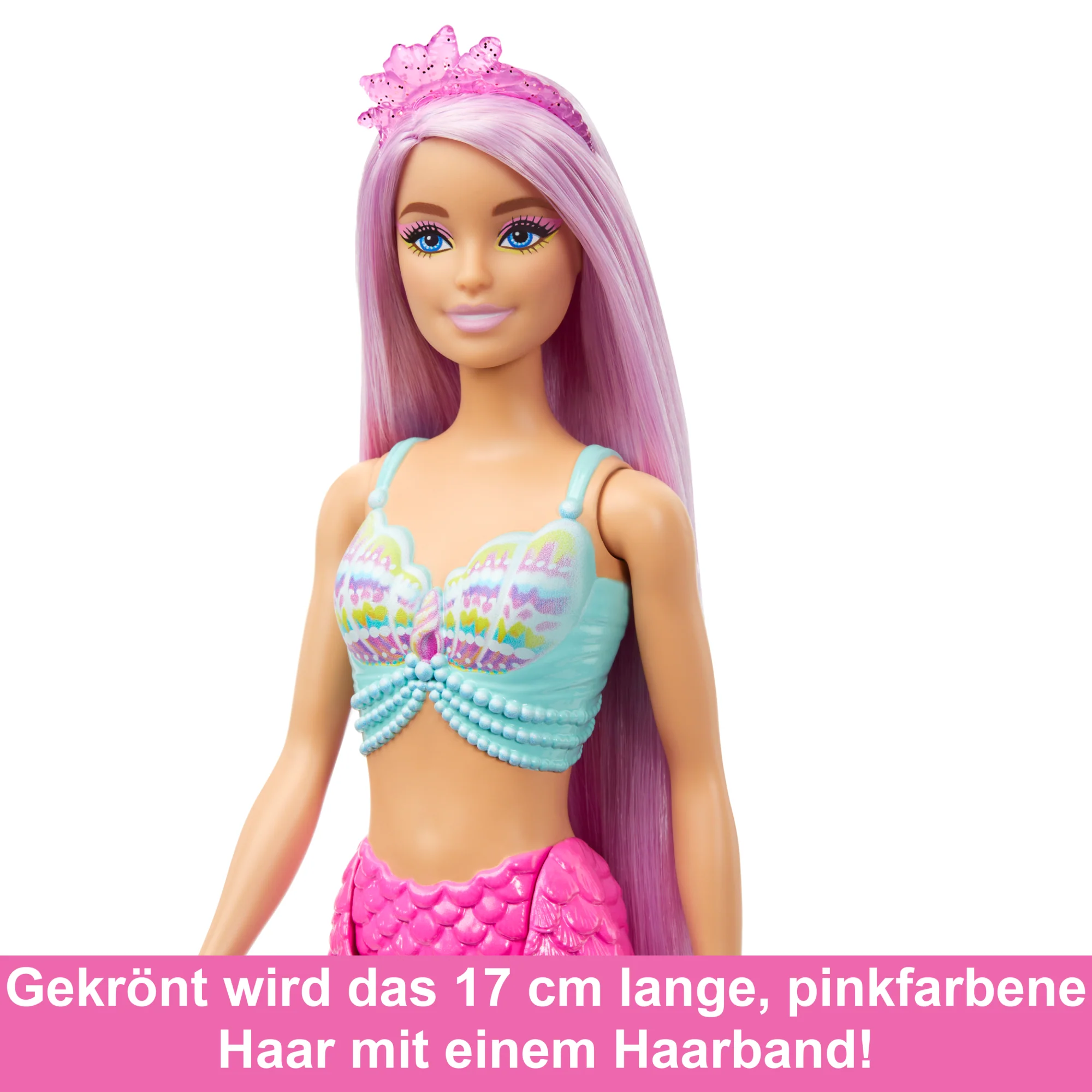 Barbie Meerjungfrauen-Puppe Mit Ca. 18 Cm Langen Fantasy-Haaren Und Zubehör Zum Stylen - Image 4