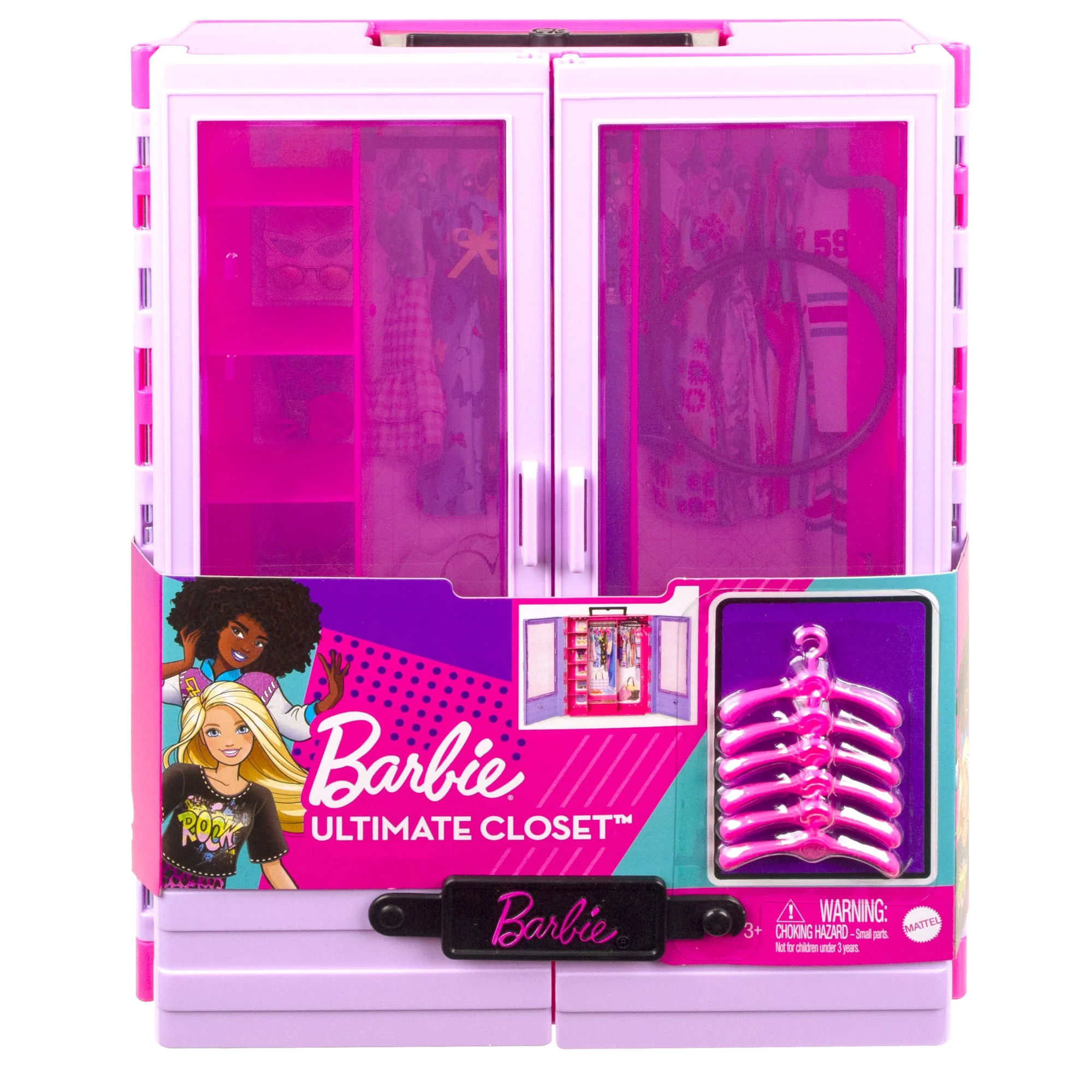 Barbie Fashionistas Szafa na ubranka z 6 wieszakami, dla dzieci od 3 roku życia - Image 6