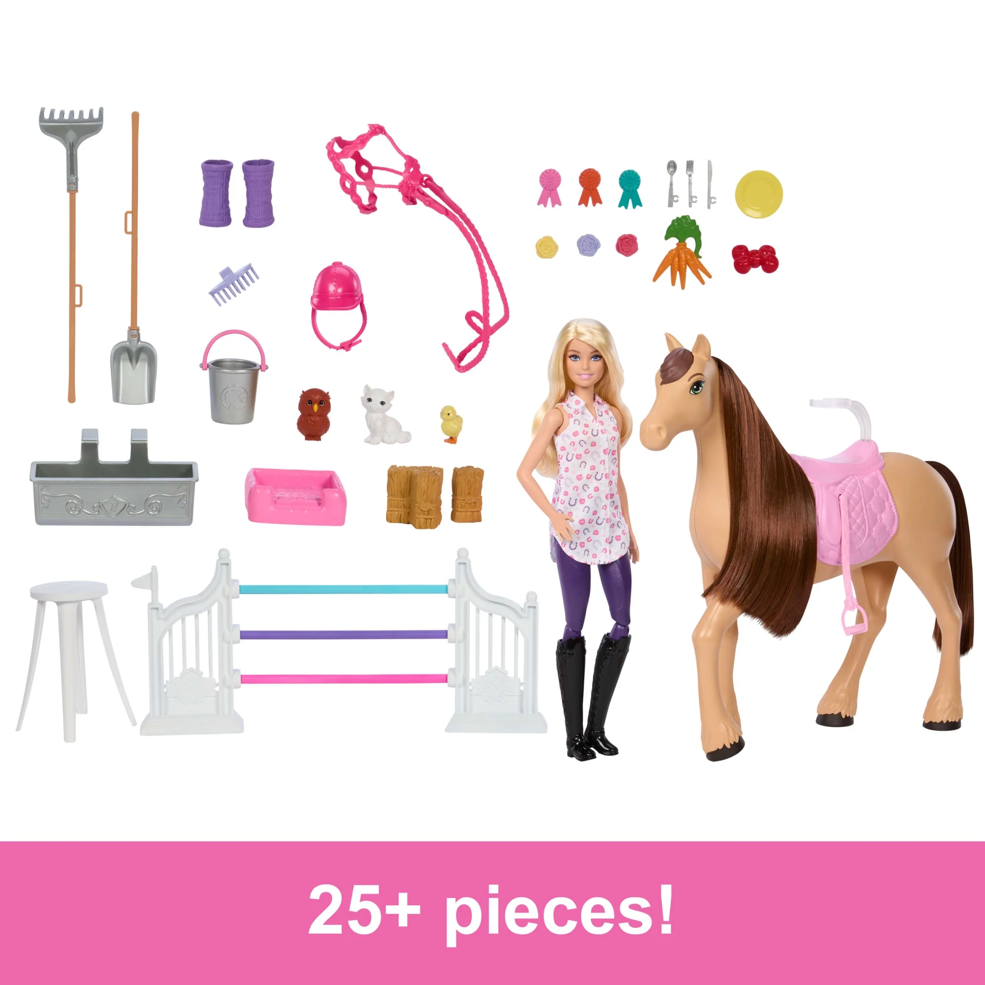Barbie Mysteries The Great Horse Chase Playset Di Stalla Con Bambola, Cavallo Giocattolo E Accessori, Oltre 25 Pezzi - Image 3