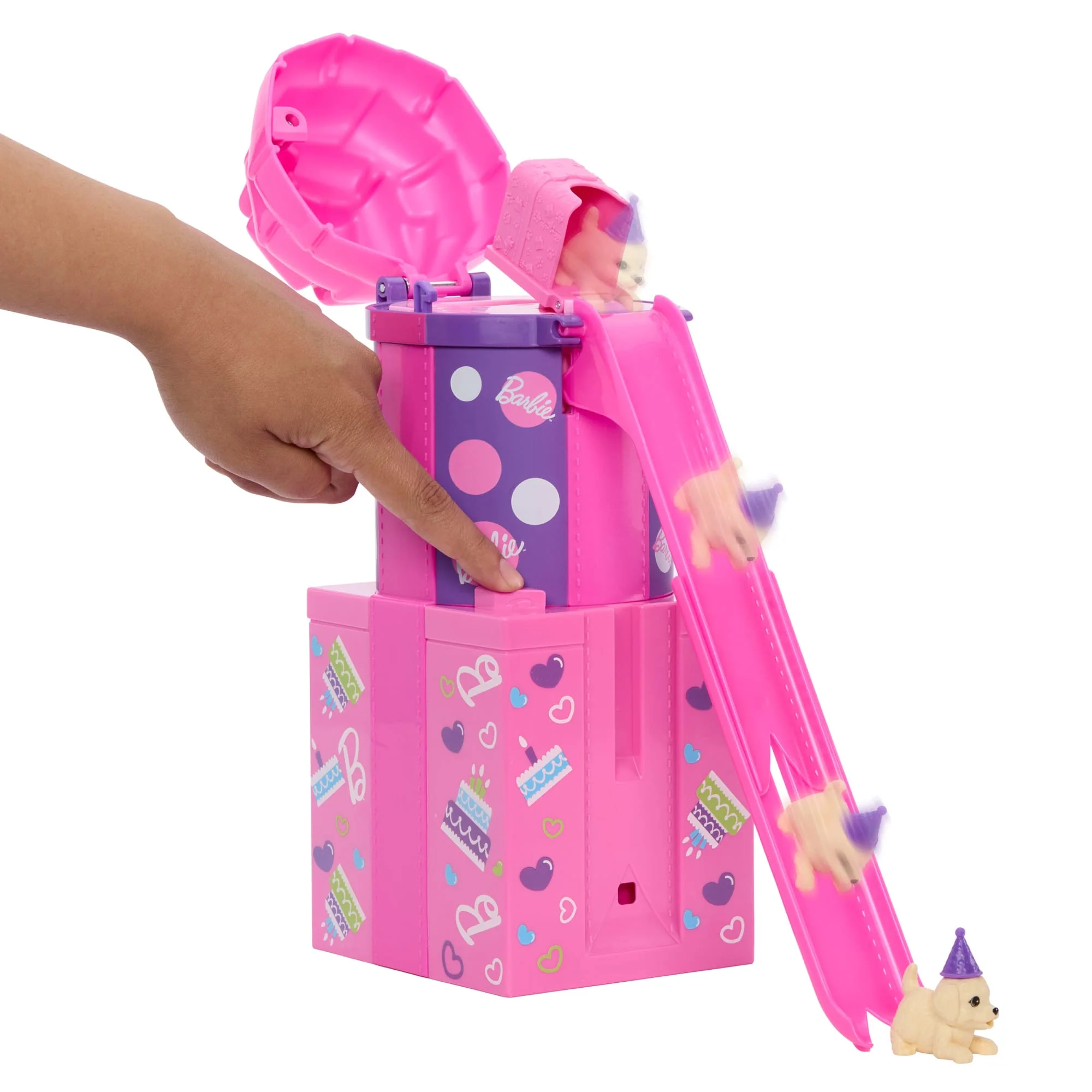Barbie Rise & Surprise Minik DOStumun Doğum Günü Serisi Bebek Ve Aksesuarlar, Kaydırak Ve Sürprizler (Stiller Çeşitlilik Gösterebilir) - Image 5